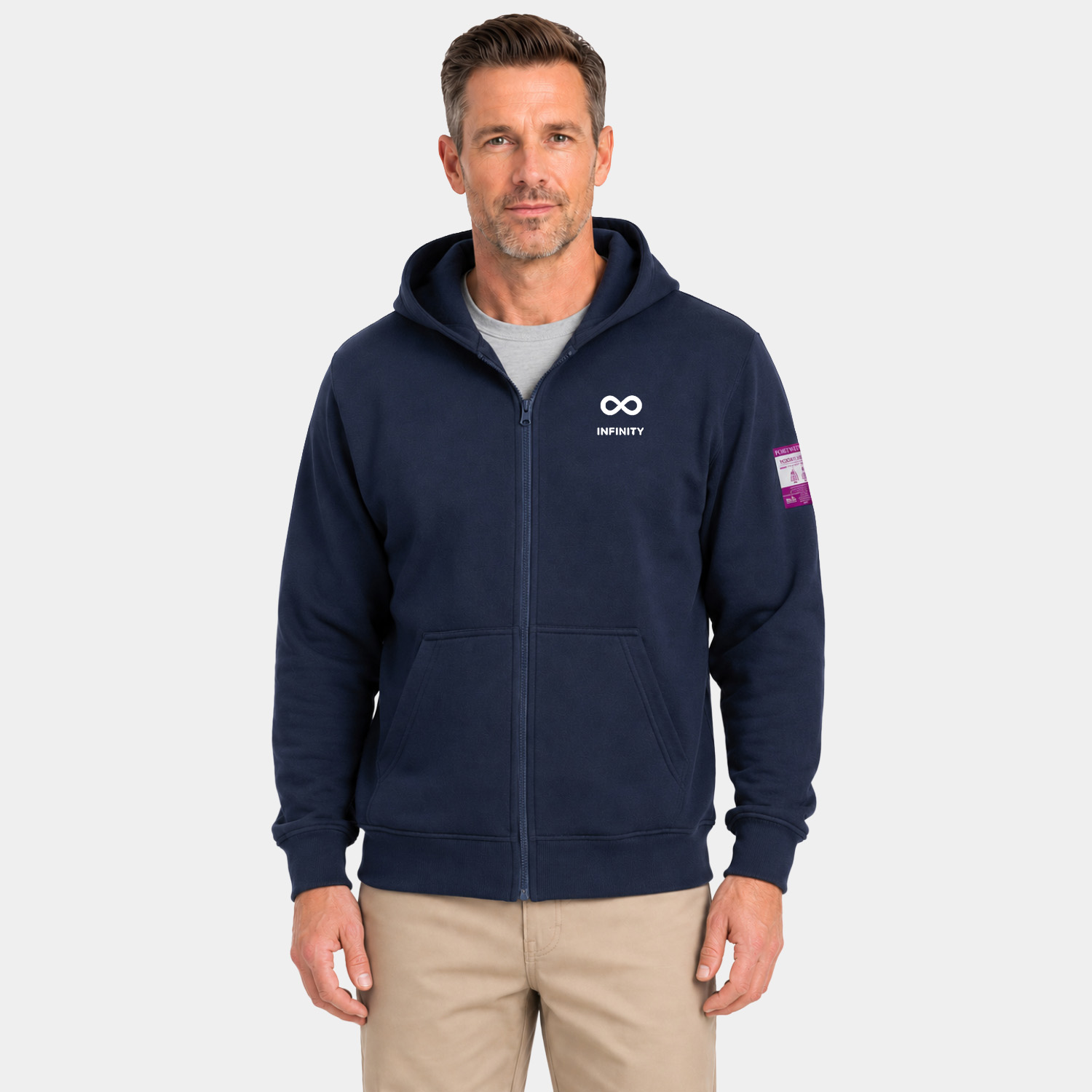 PORTWEST® Modaflame Knit Zipper-Front Hooded FR Sweatshirt w/ Electric ARC Protection