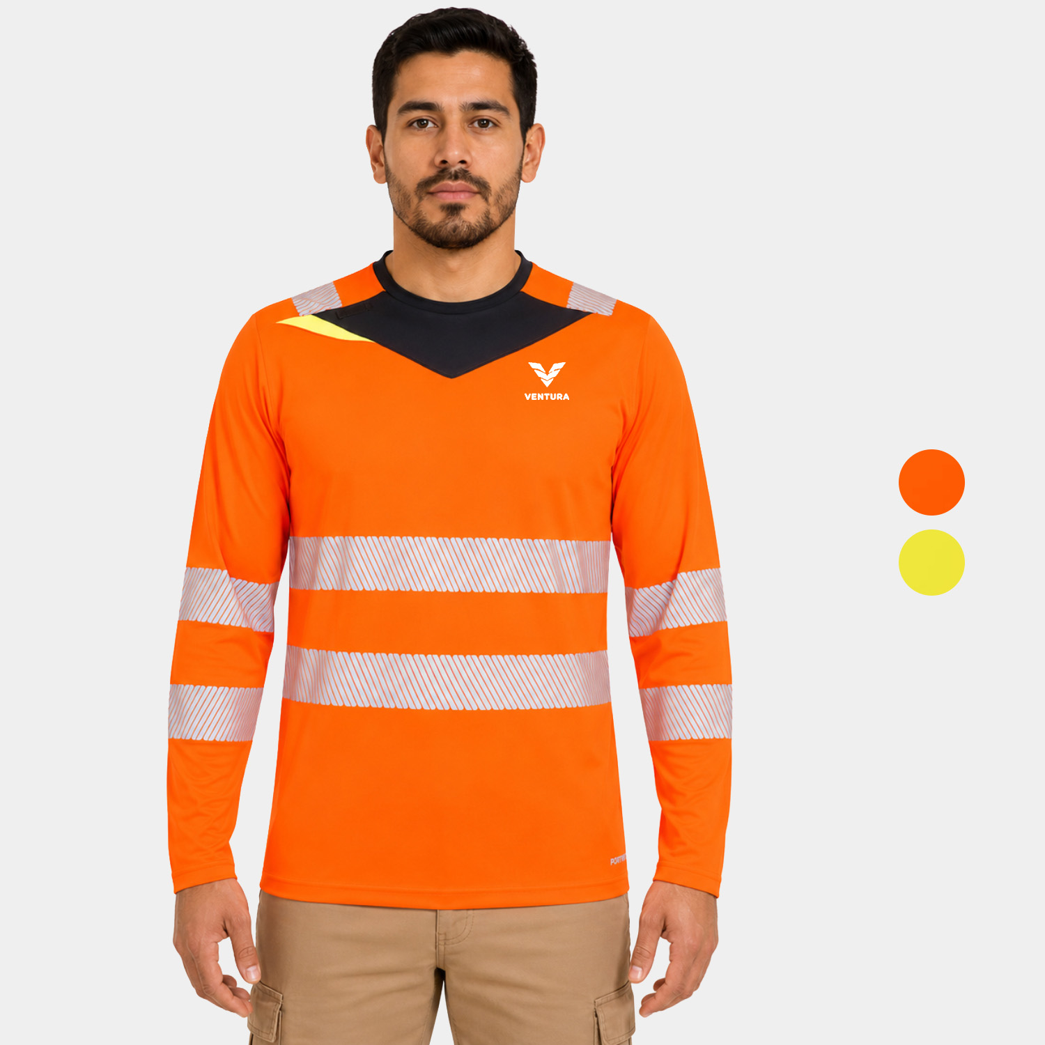 PORTWEST® Moisture Wicking DX4 Hi-Vis Long Sleeve T-Shirt L/S