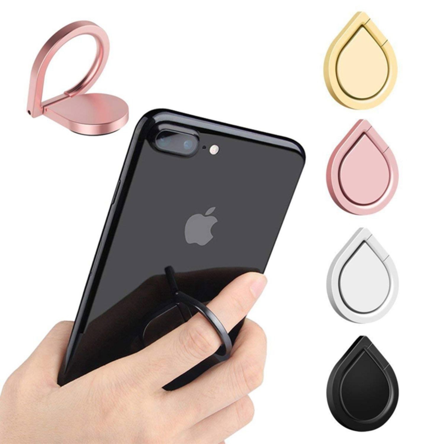 Teardrop aluminium Cell Phone Ring stand grip holder