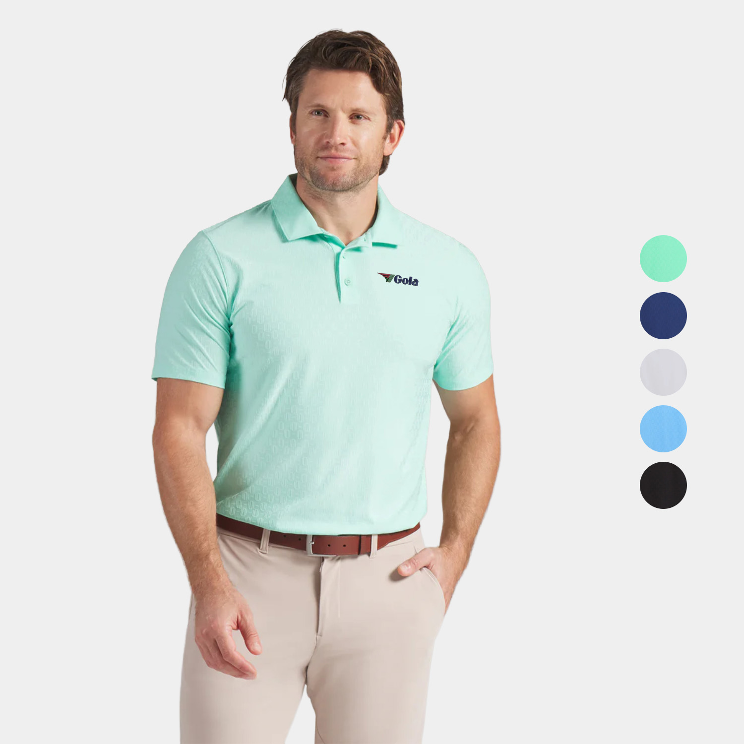 PUMA® Men's MATTR Geode Golf Polo Shirt with Custom Logo