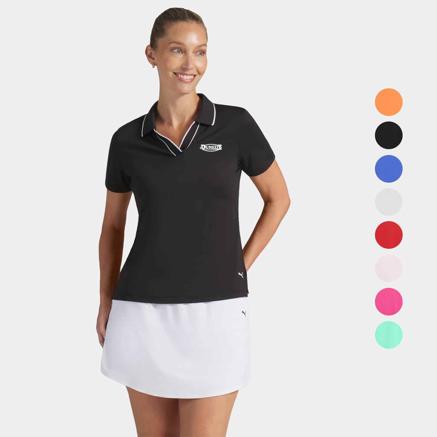PUMA® Women's CLOUDSPUN Essential UPF 40 Golf Polo with Custom Logo