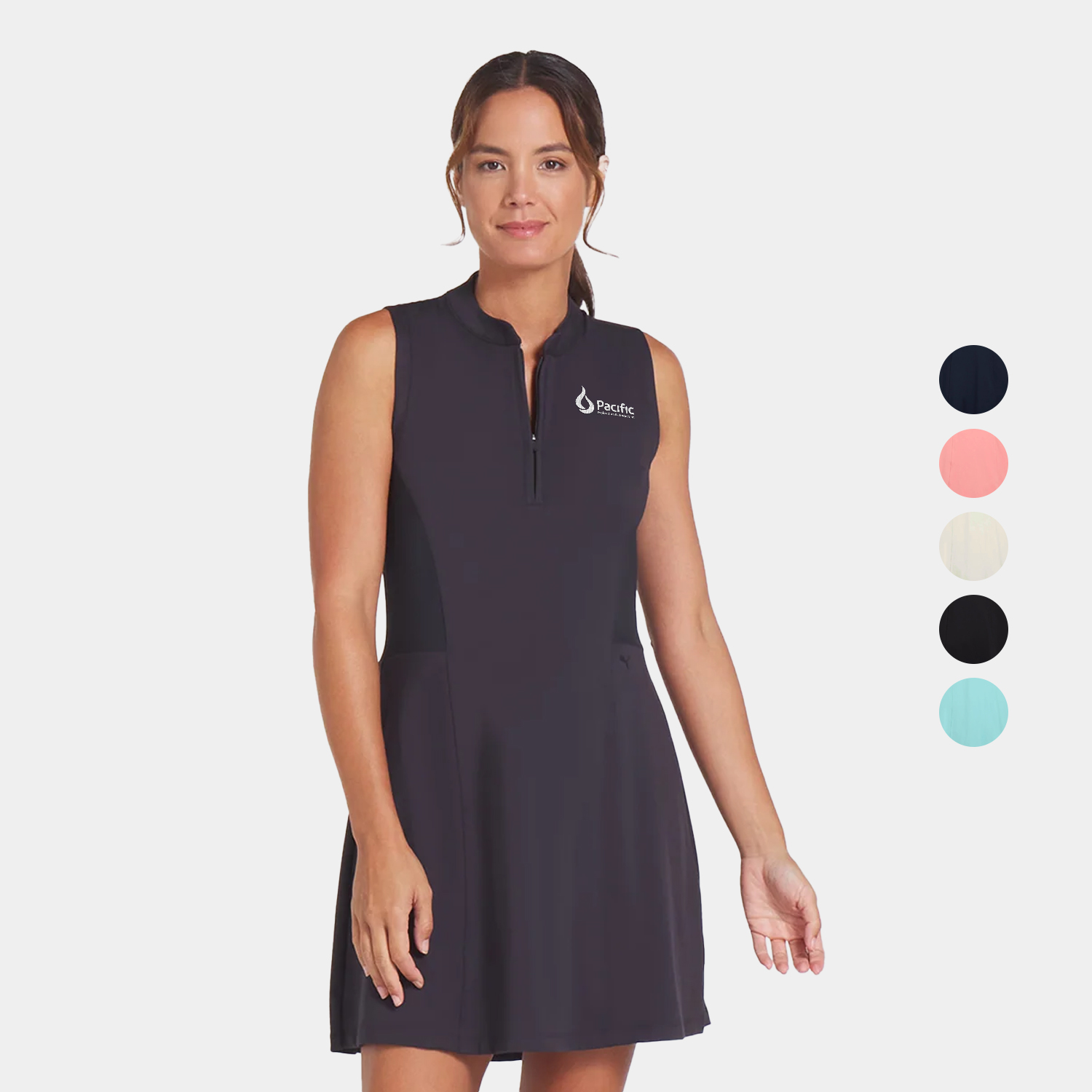 PUMA® Aerlon Mock Women's Sleeveless 1/4-Zip Golf Dress