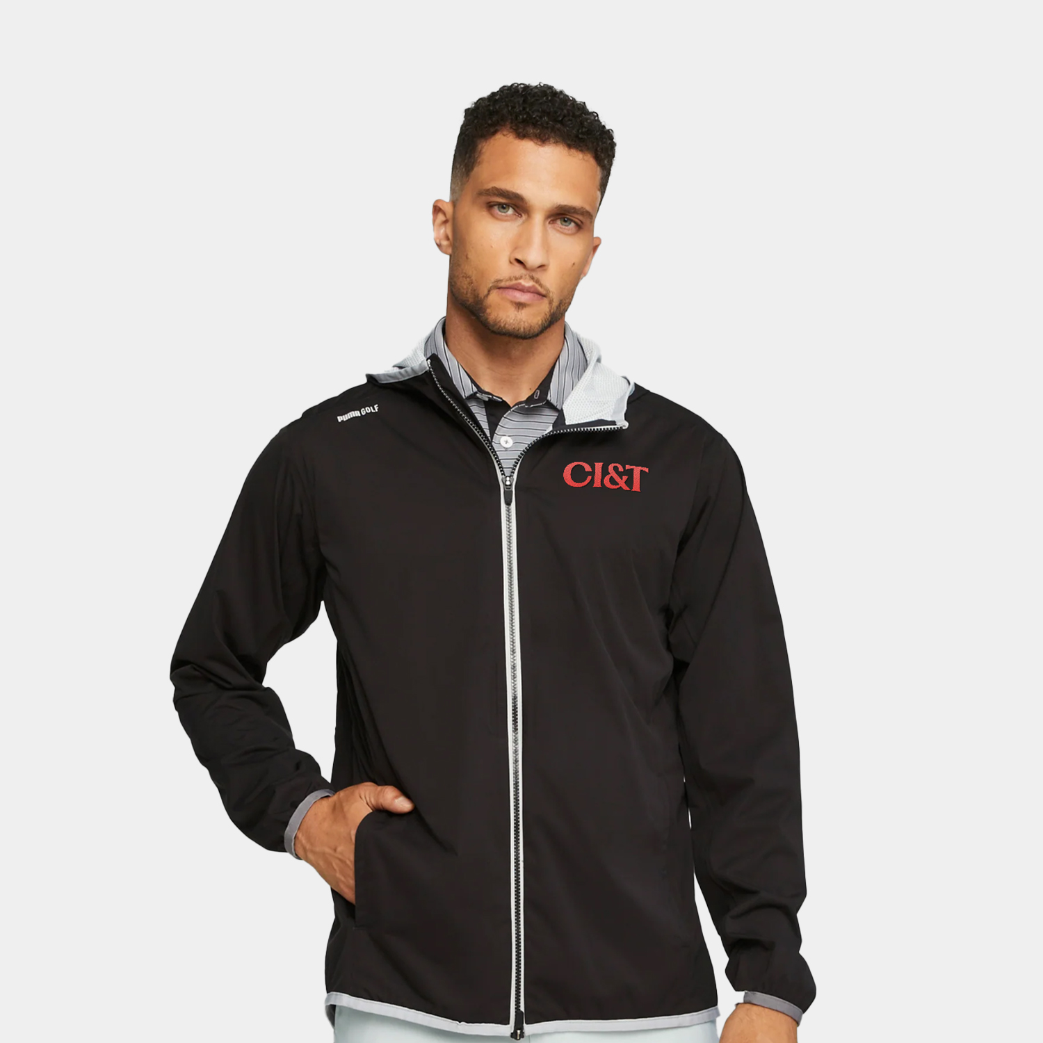 PUMA® Men’s DRYLBL Packable Rain Golf Jacket