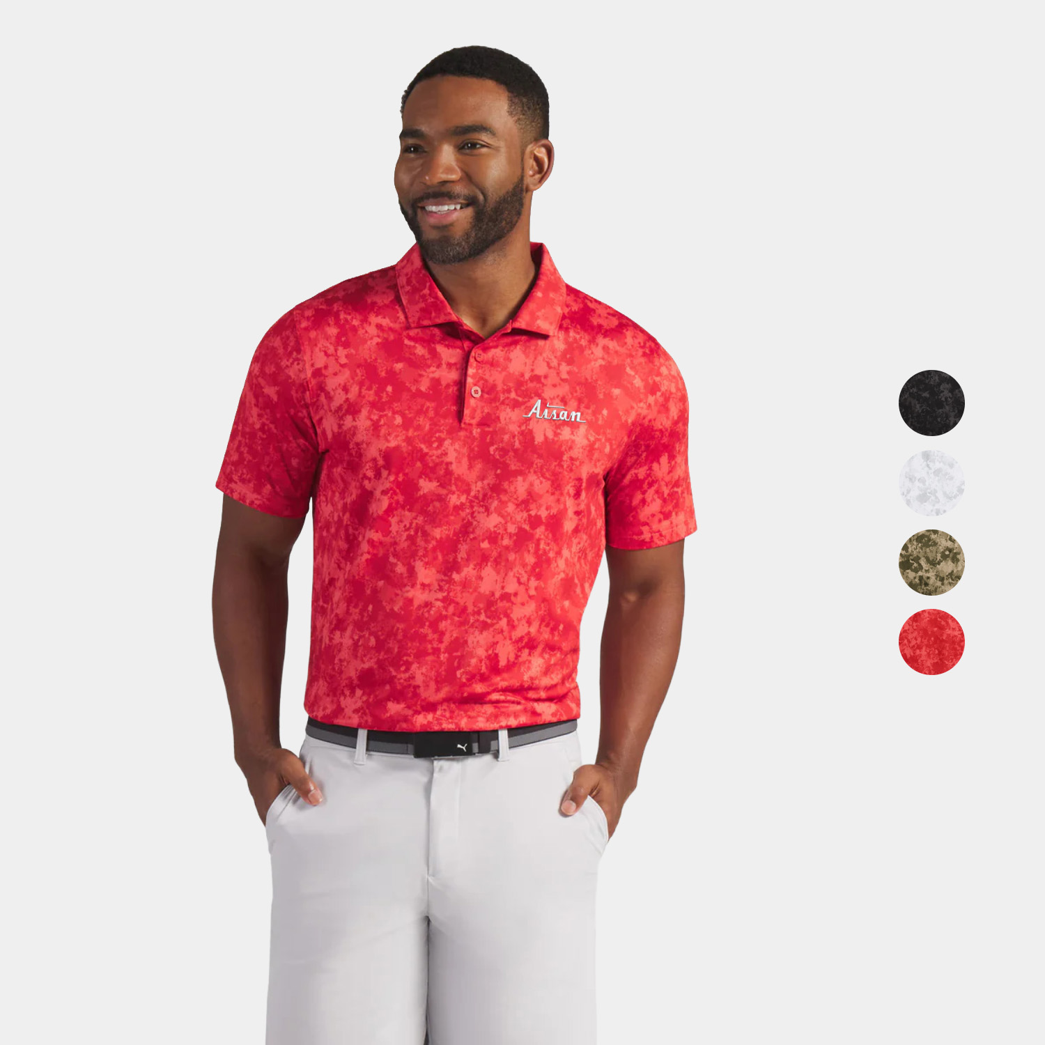 PUMA® Men's Volition Camo Golf Polo Shirt with Custom Logo