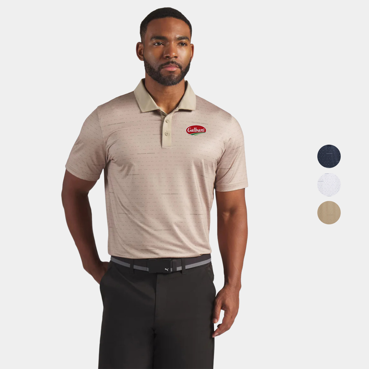 PUMA® Men's Volition Morse Golf Polo with UPF 40+ Protection