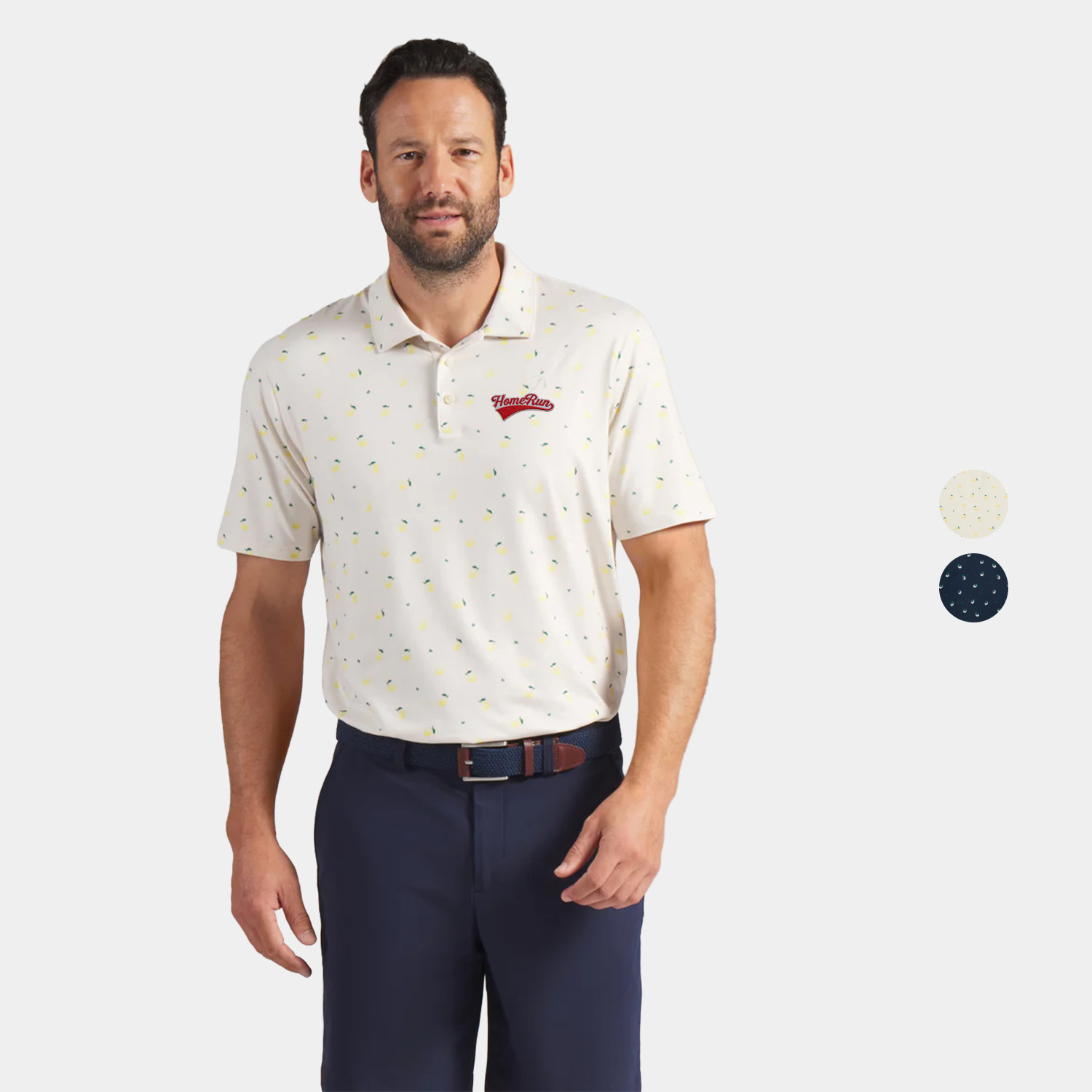 PUMA® Men's AP CLOUDSPUN Lemon Golf Polo Shirt with UPF 40+ Protection