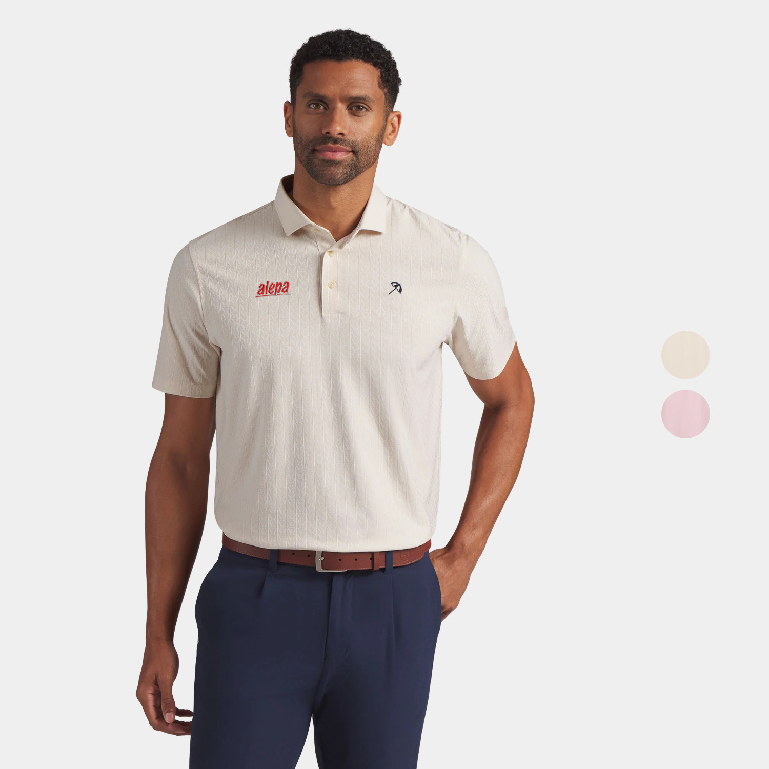 PUMA® Men's AP Textured Golf Polo Shirt