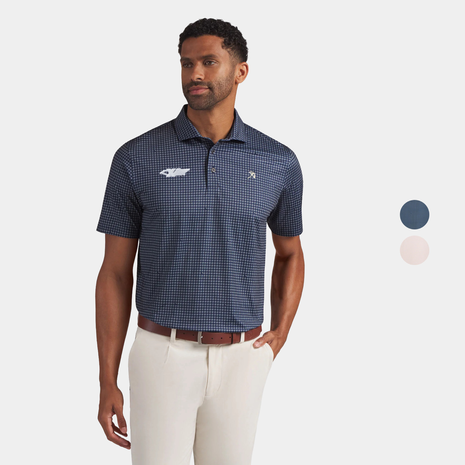 PUMA® Men's AP MATTR Geo Moisture Wicking Golf Polo Shirt