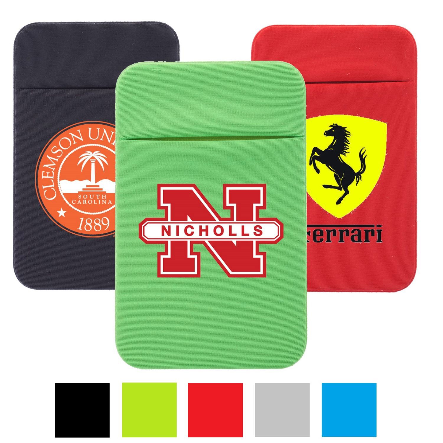 USA Knit Fabric Lycra Phone Wallet w/ Single Pocket