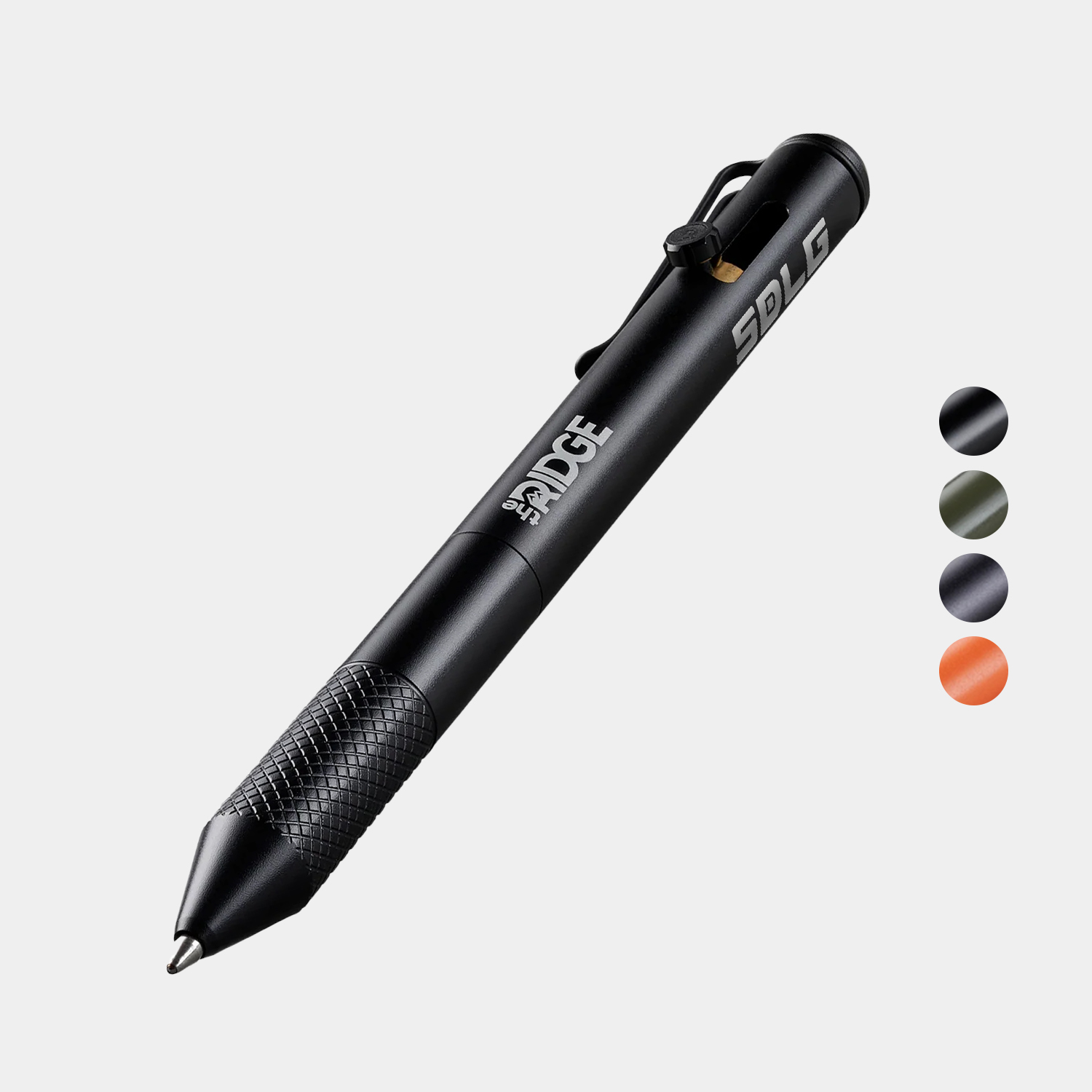 RIDGE® Bolt Action Pen with Knurled Textured Grip