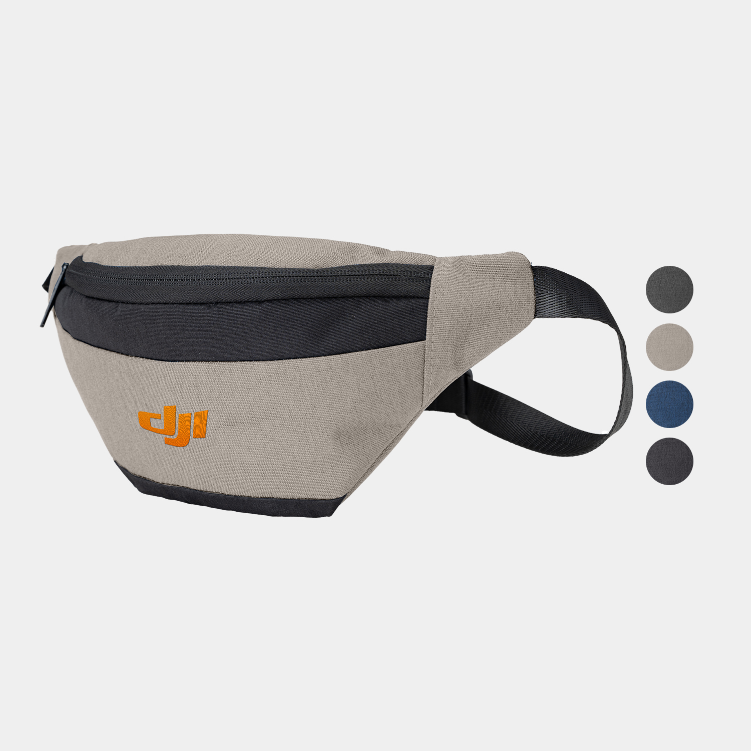 RejuVe® MILANO Recycled Heather Modern Sleek Two-Tone Waist Fanny Pack