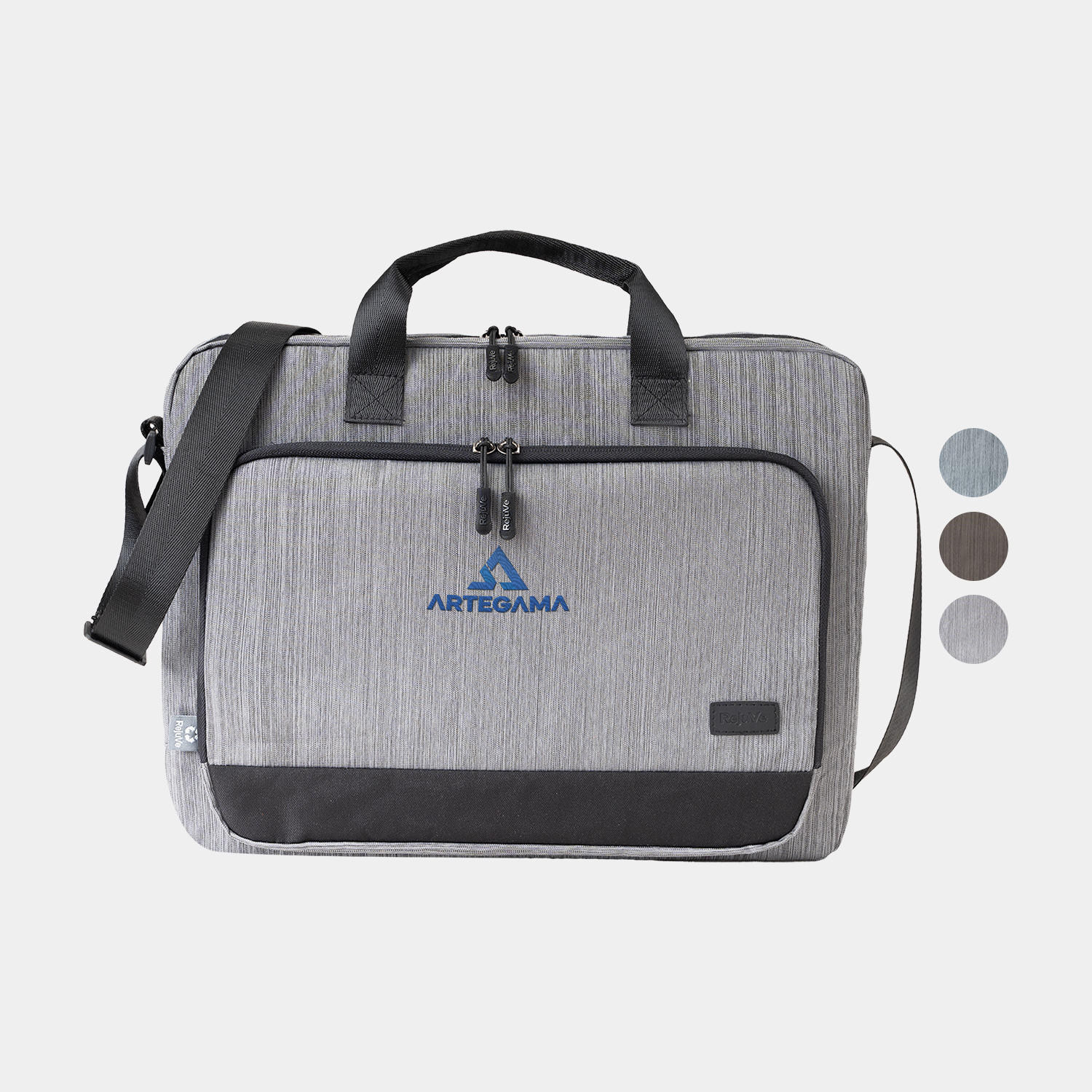 RejuVe® METRO Recycled Heather Business Executive 16" Laptop  Brief Bag