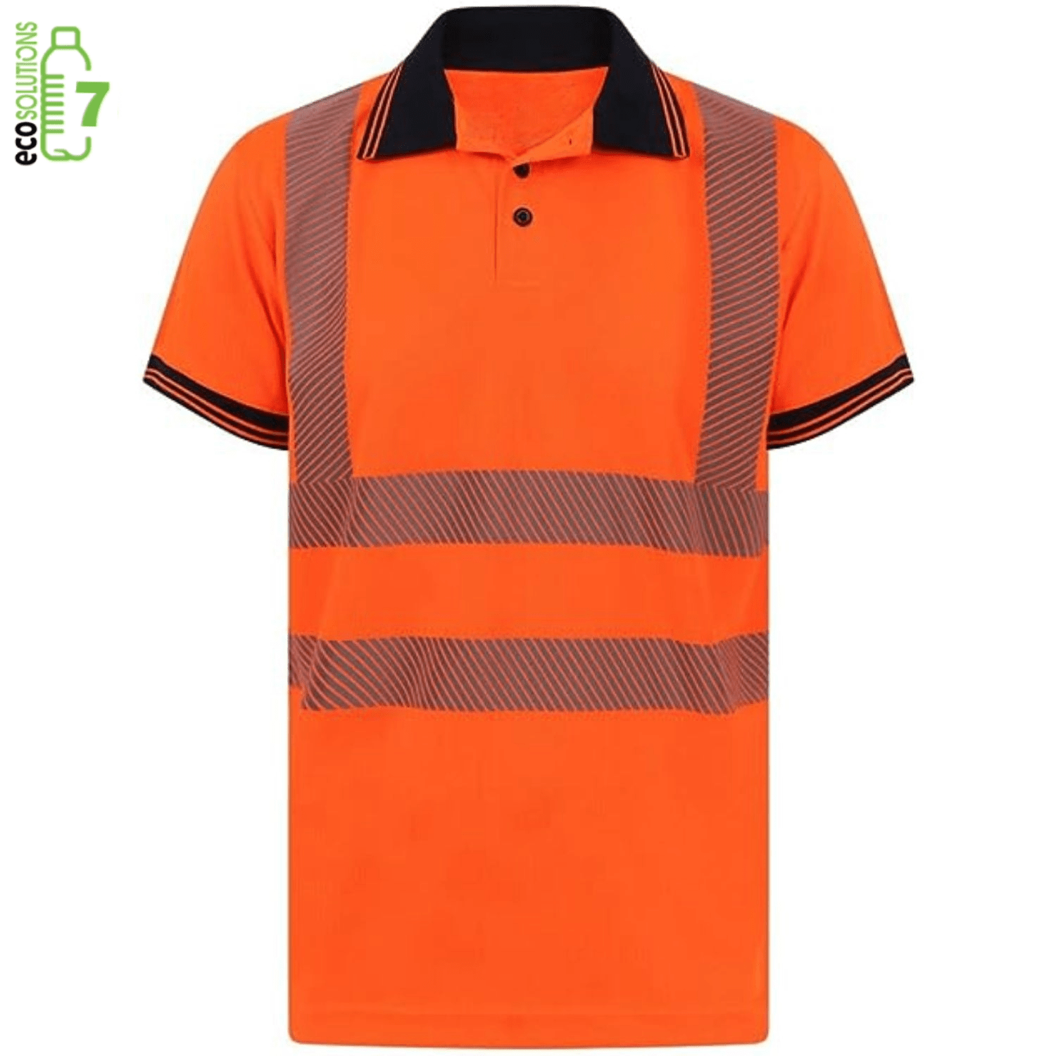 Odor Reducing Segmented Class 2 rPET Safety Polo Shirt