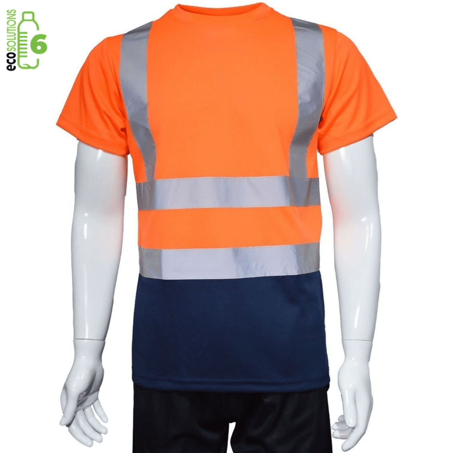 rPET Class 2 Color Block Reflective Safety T-Shirt