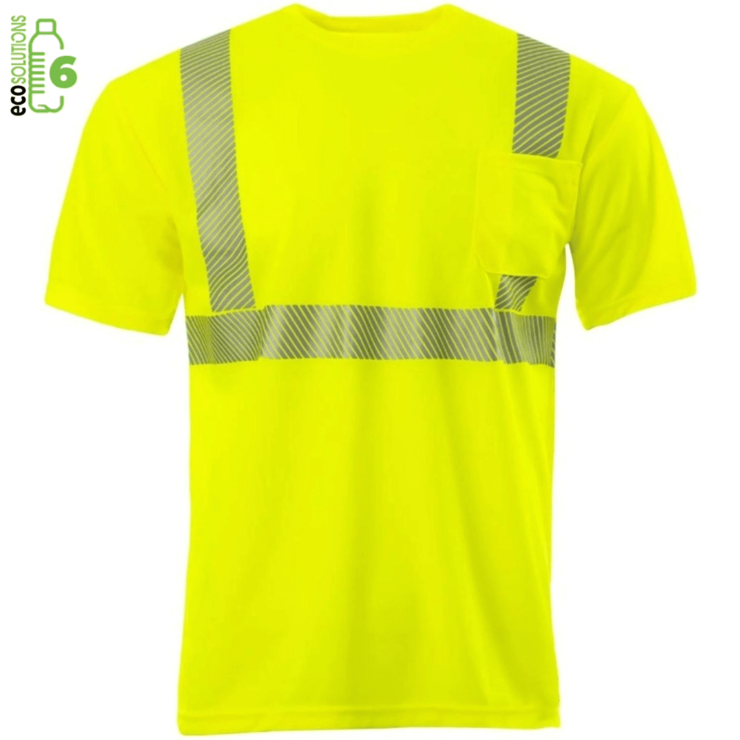 rPET Class 2 Segmented Tape Safety T-Shirt With Pocket