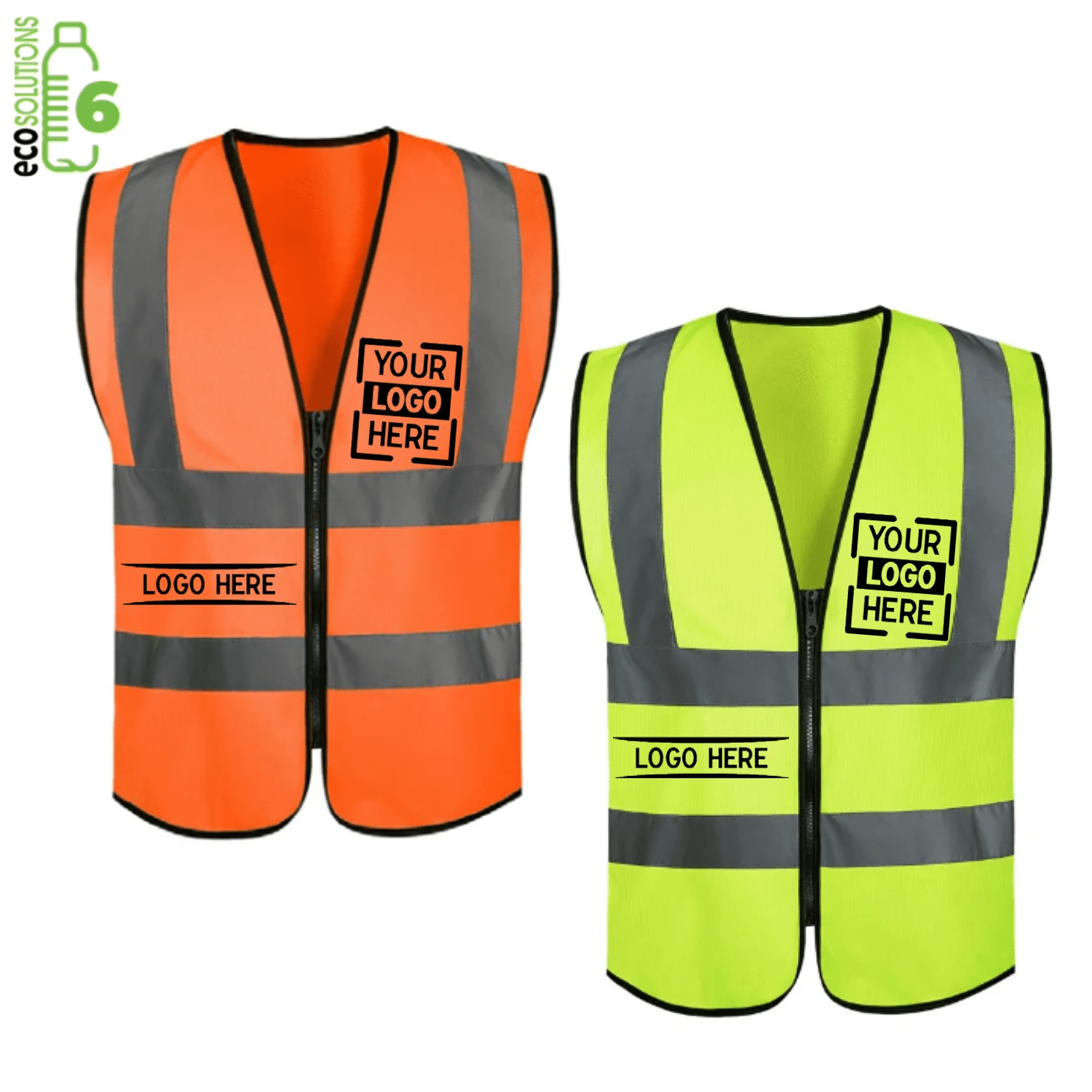 Class 2 rPET Reflective Knitted Safety Workwear Vest