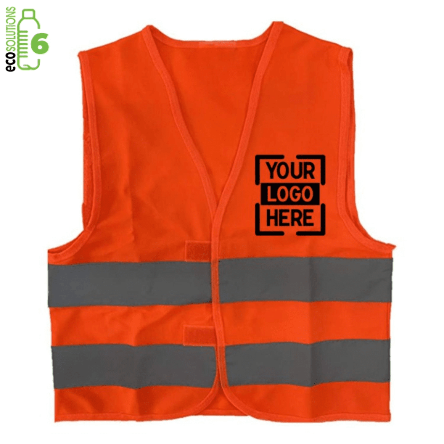 Kids rPET Class 2 Knitted Reflective Safety Loop & Hook Vest