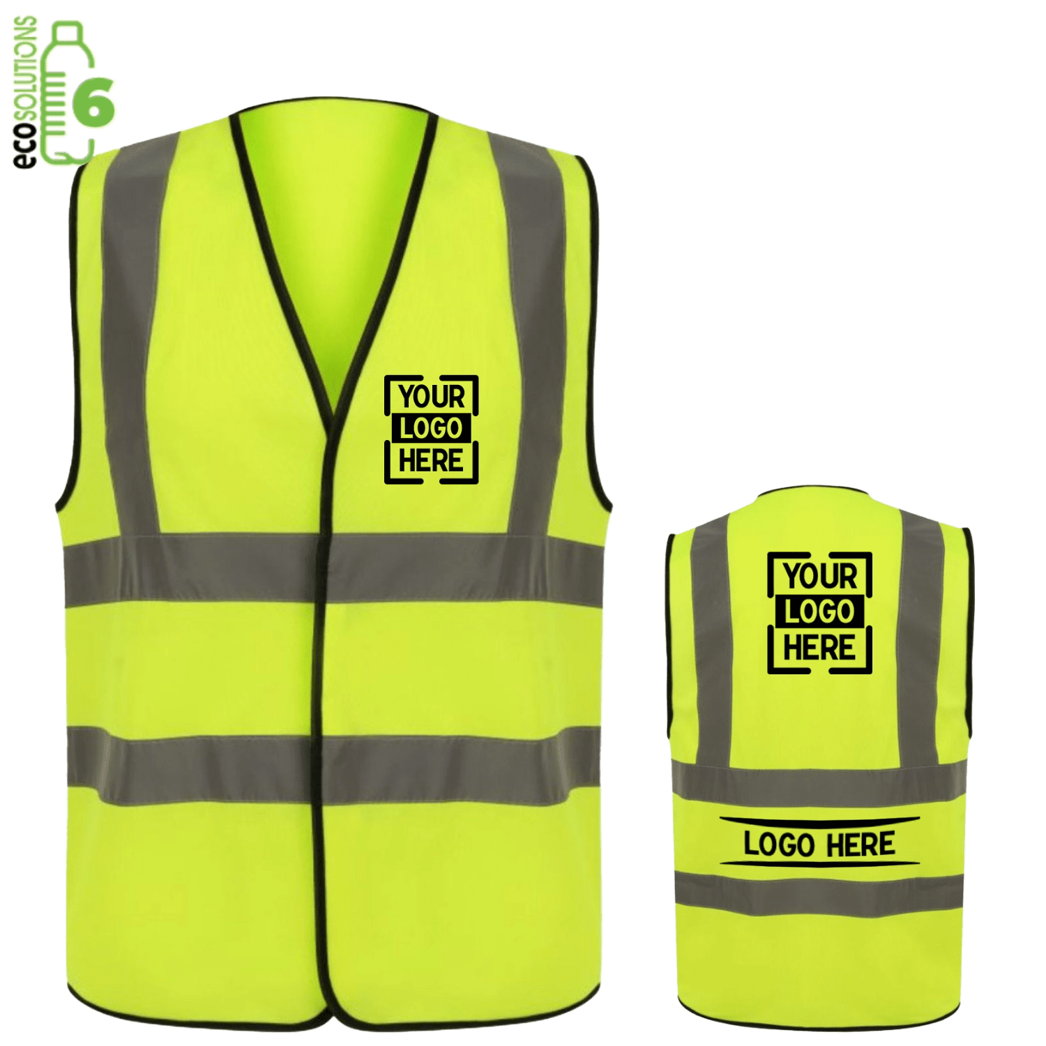 Recycled Class 2 Knitted Safety Loop & Hook Vest