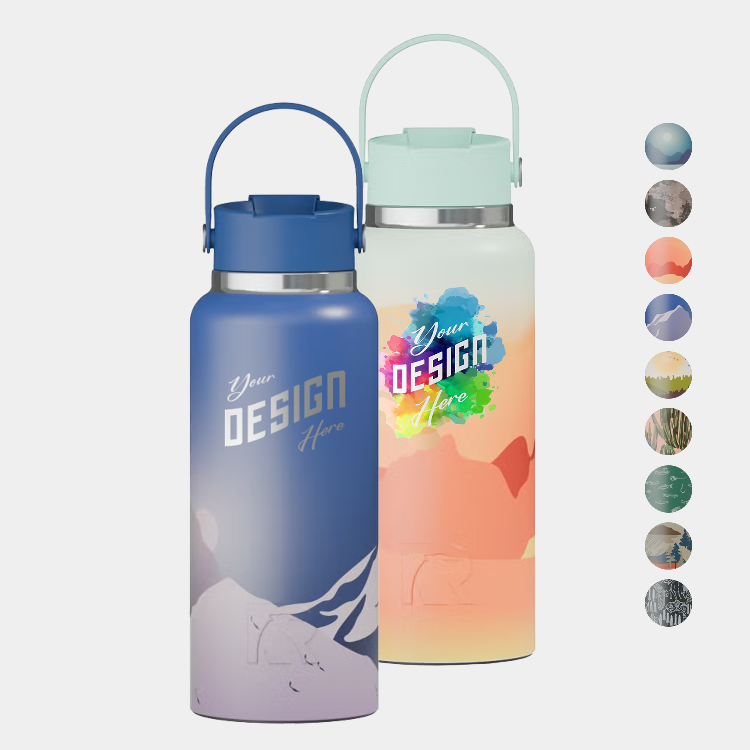 32 oz RTIC® Wild Flavored Stainless Steel Ceramic Lined Outback Water Bottle