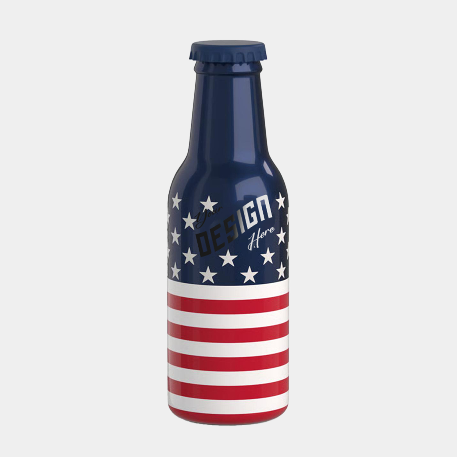 18 oz RTIC® Double-Walled Insulated Ceramic Lined Sidekick Bottle-USA 250th