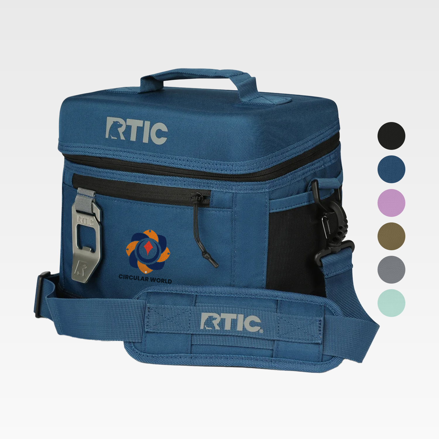 8-Can RTIC® Soft Pack Insulated Cooler Bag w/ Bottle Opener (10" x 8.5")