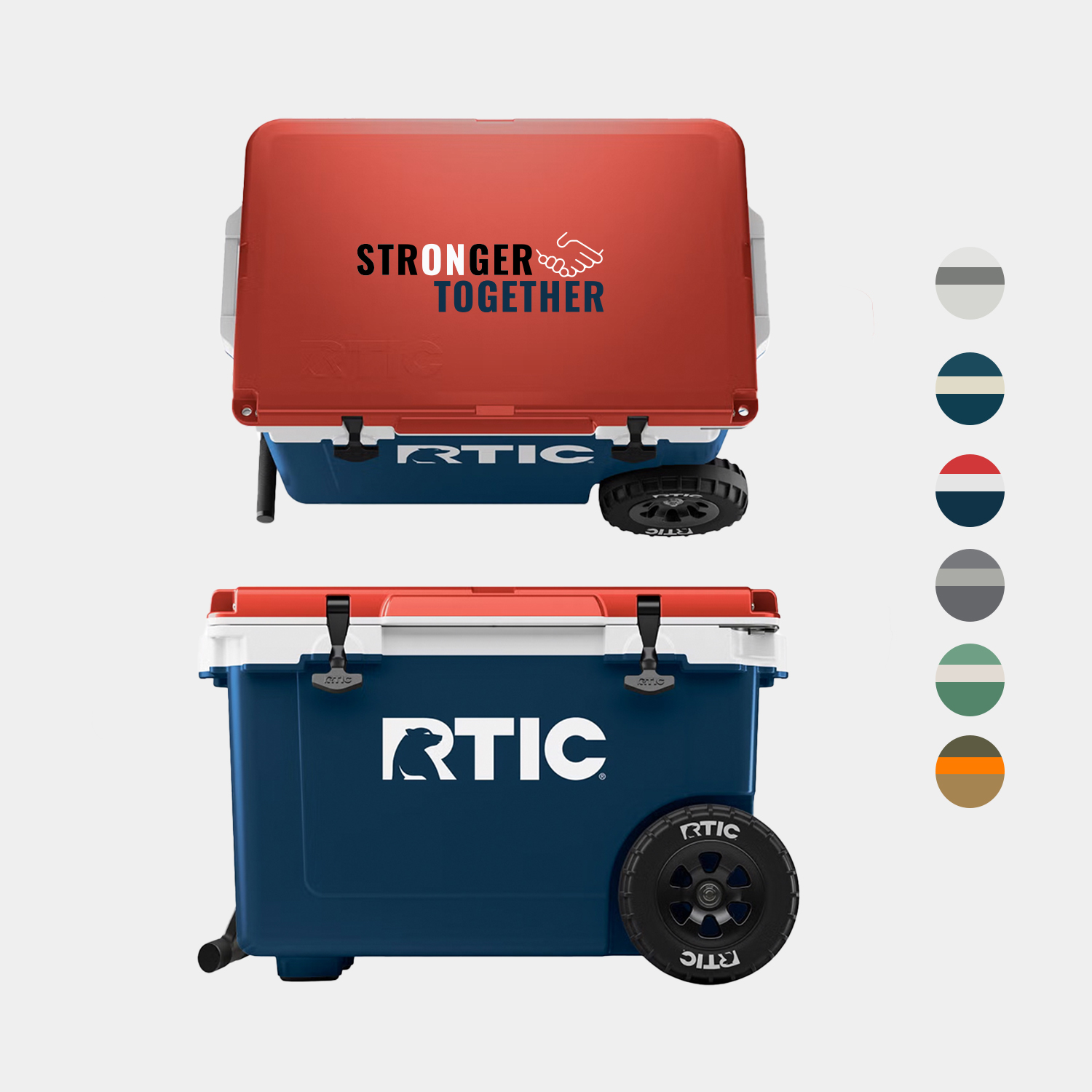 52 QT RTIC® Insulated Ultra-Light Wheeled Cooler Ice Chest (29" x 18.75")