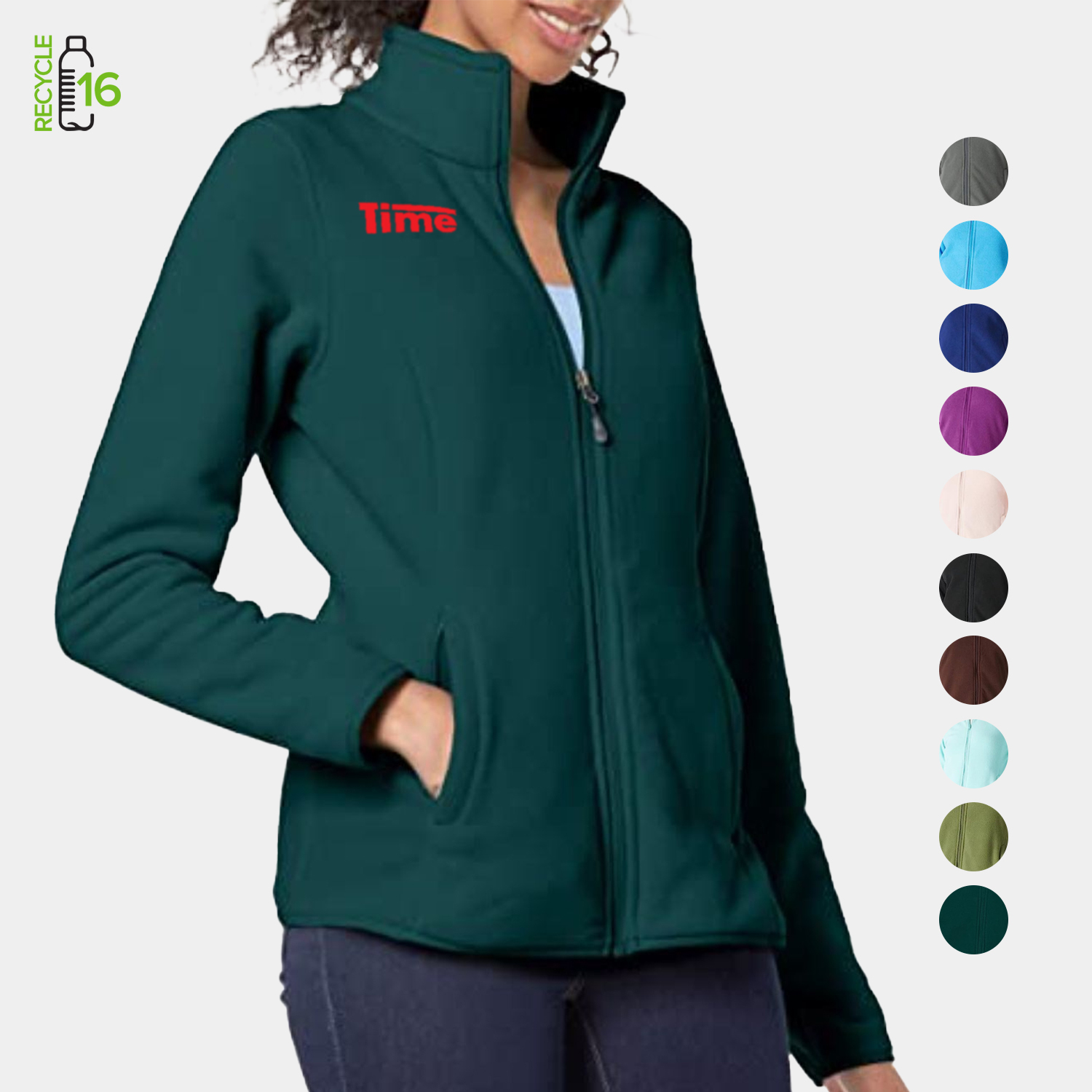 REPREVE® - Women's rPET Full Zip Fleece Jacket w/ Antibacterial