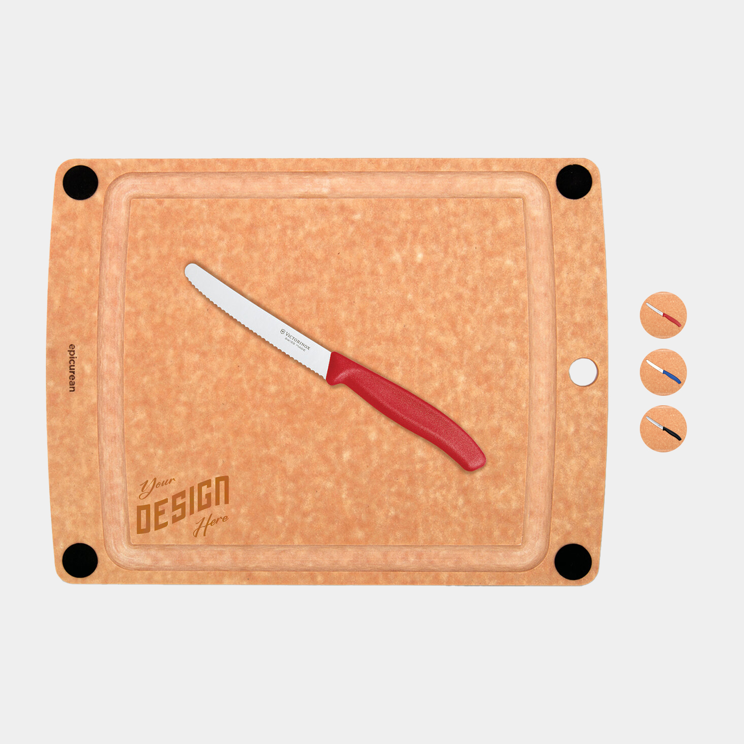 Epicurean - Victorinox® USA Made Large Gourmet Cutting Board with Knife Combo Set
