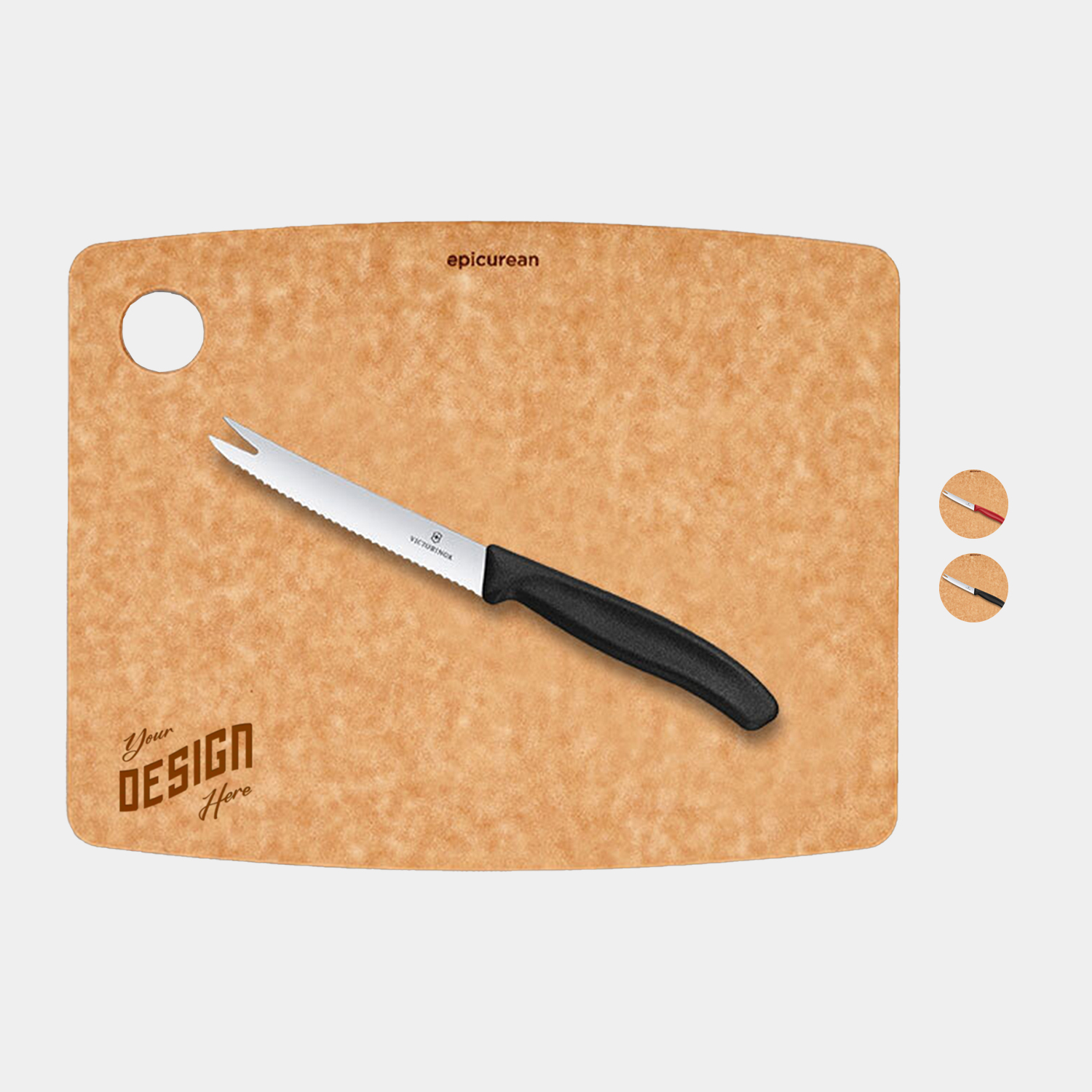 Epicurean - Victorinox® USA Made Kitchen Cutting Board with Cheese Knife Combo Set