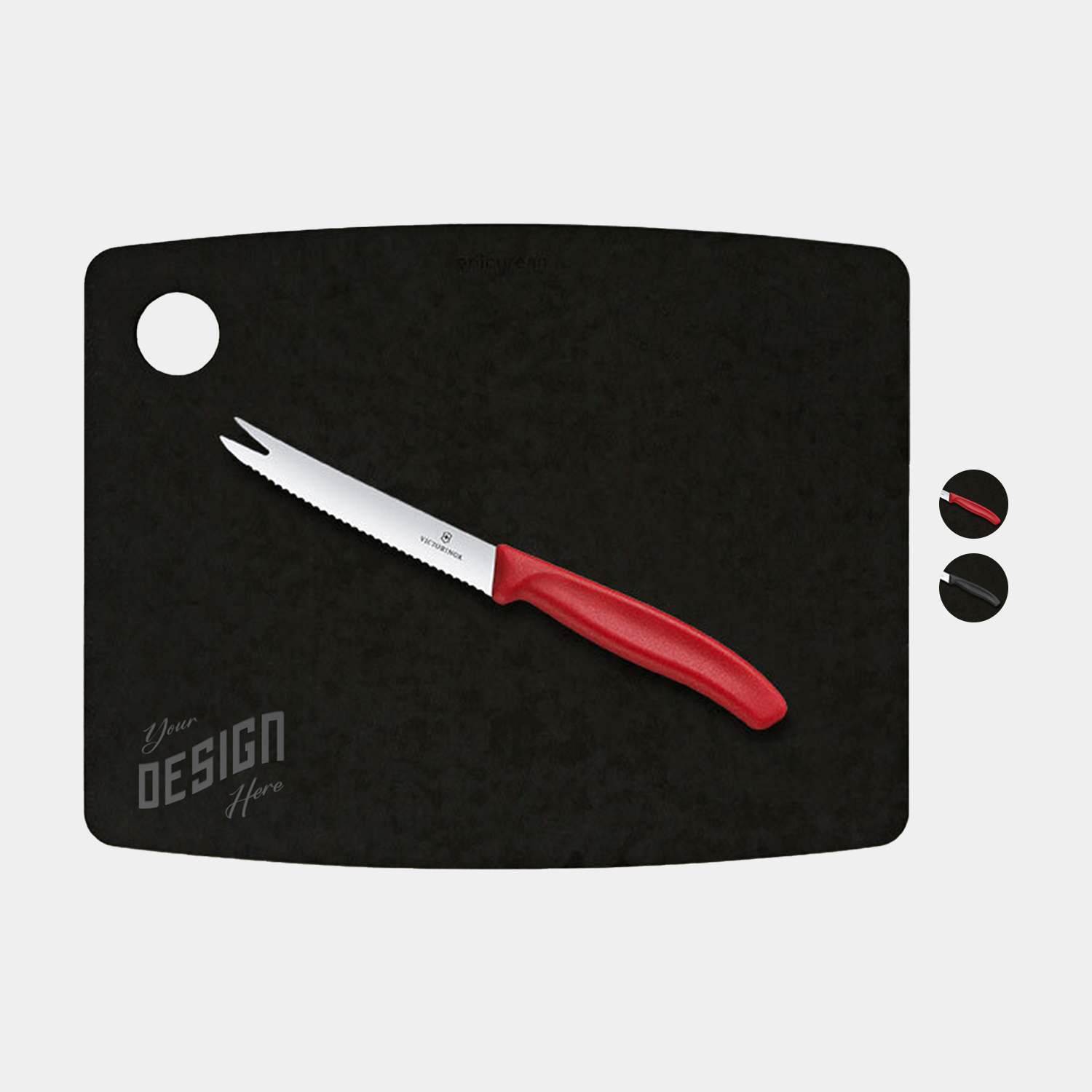 Epicurean - Victorinox® USA Made Kitchen Cutting Board with Fork Tip Knife Combo Set