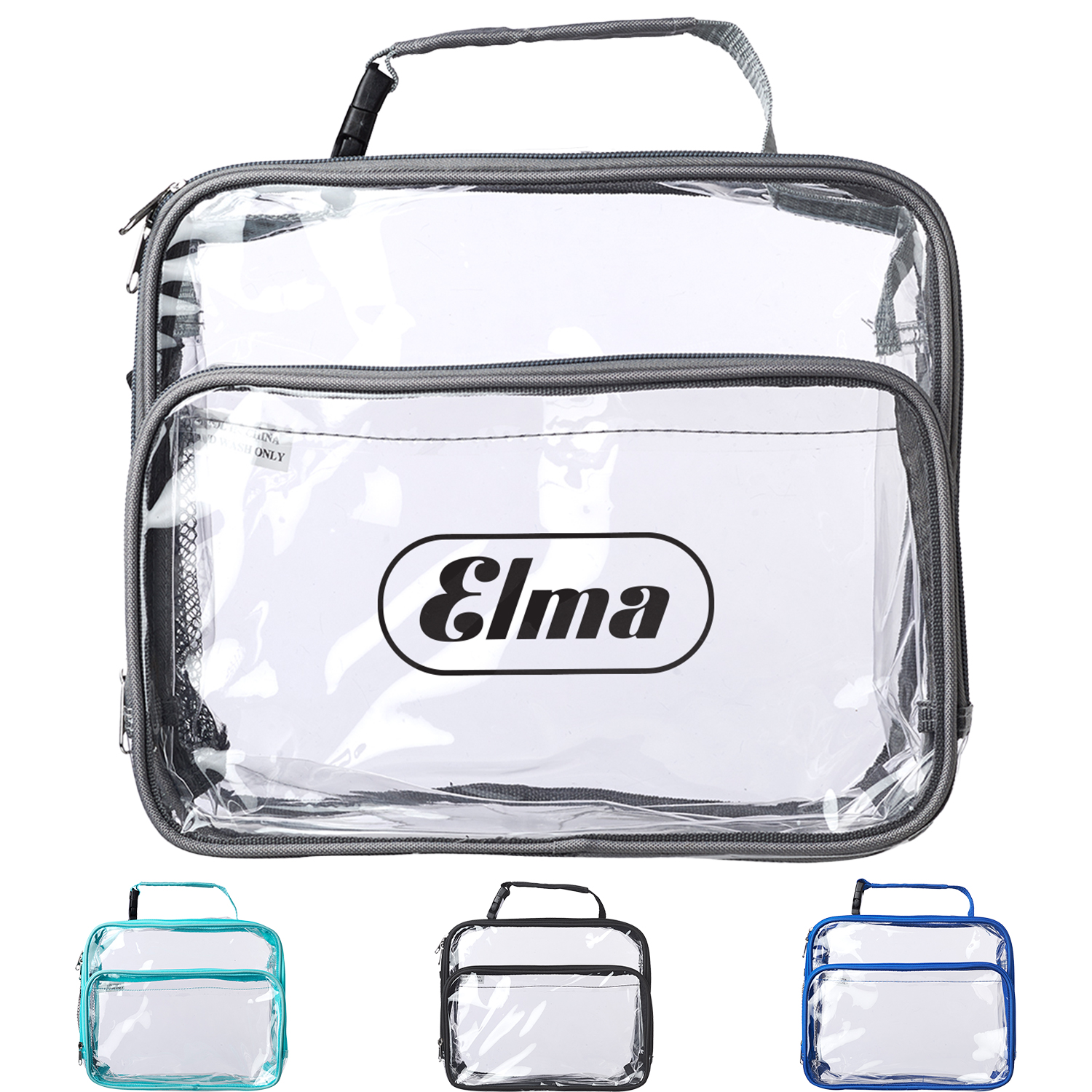 Clear Transparent Vinyl Bag with Handle