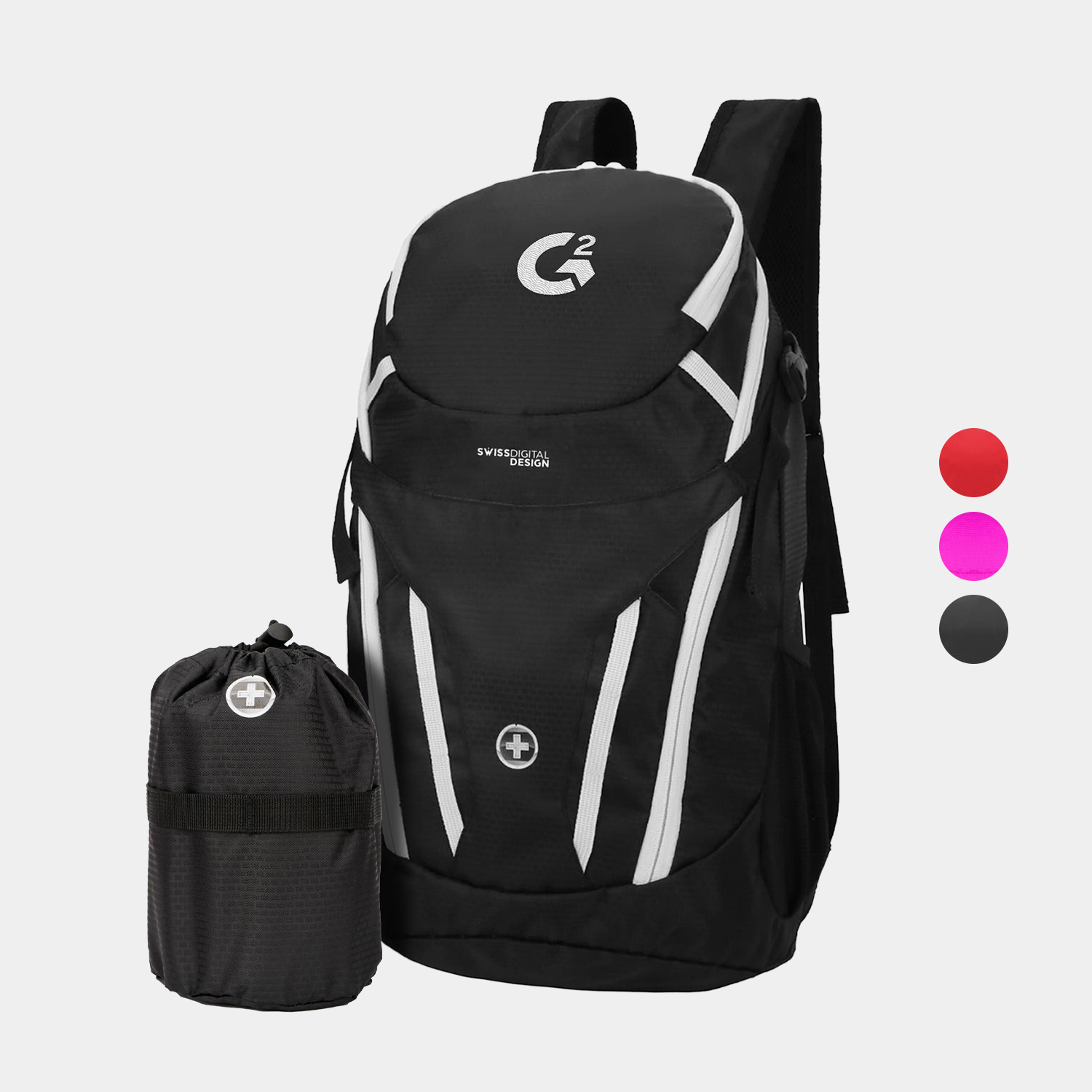 SwissDigital® Kangaroo Ultra Lightweight Water-Repellent Large Backpack