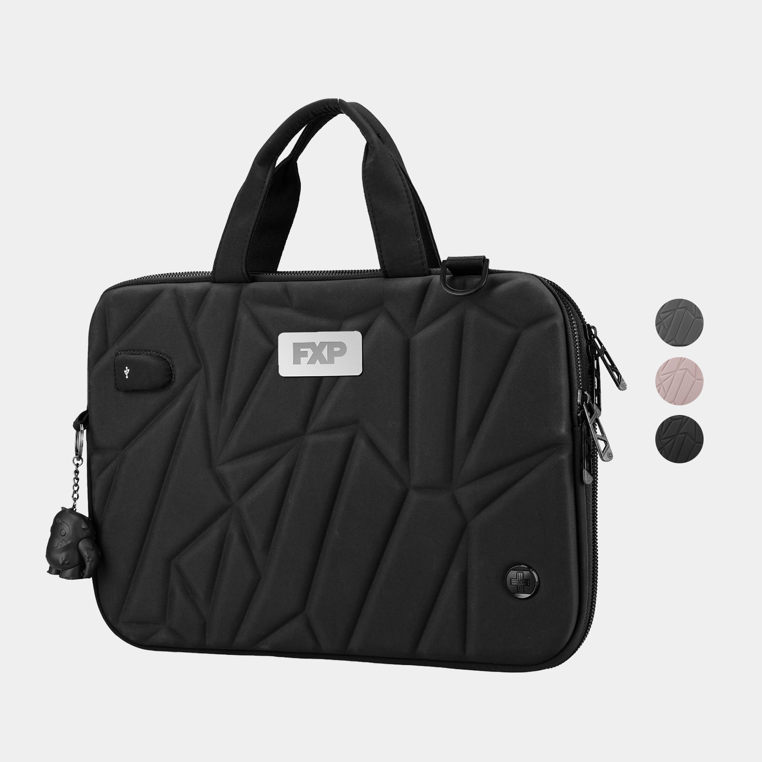 SwissDigital® VACALLO USB Charging Port Stylish 14″ Laptop Sleeve
