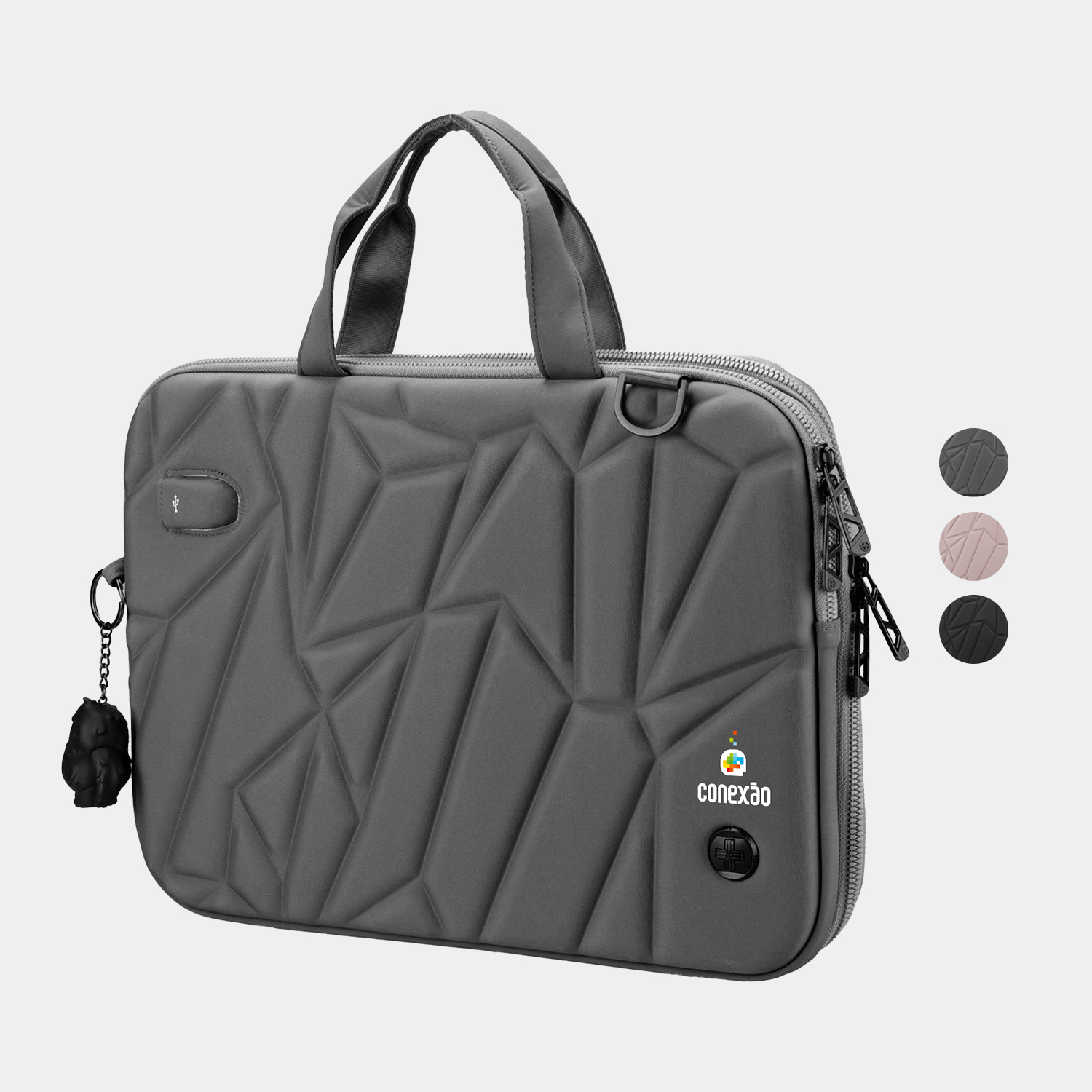 SwissDigital® VACALLO USB Charging Port Stylish 16″ Laptop Sleeve