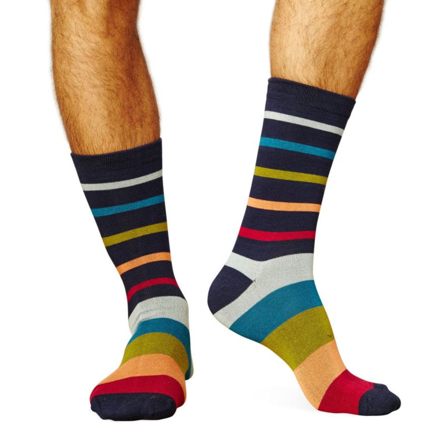 Below the calf knitted business crew socks, 168 or 200 needle