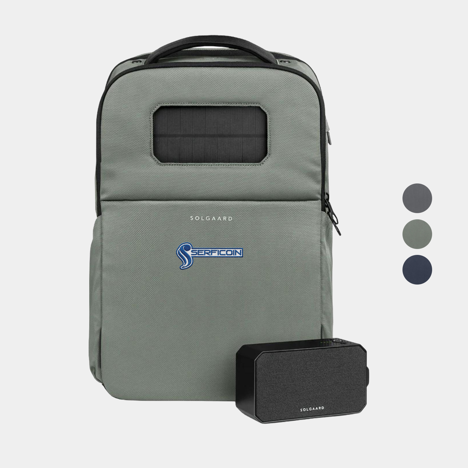 Solgaard® Recycled Lifepack Backpack w/ Solarbank Boombox