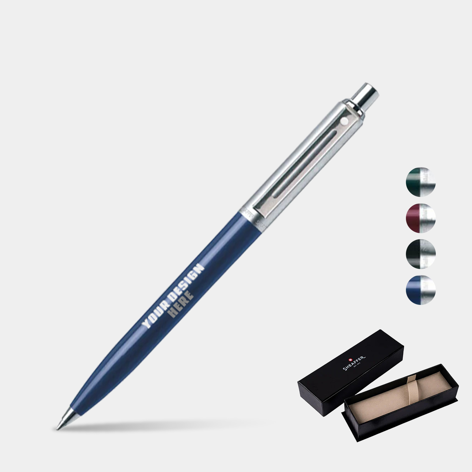 SHEAFFER® Sentinel Chrome Trim Executive Ballpoint Pen w/ Gift Box