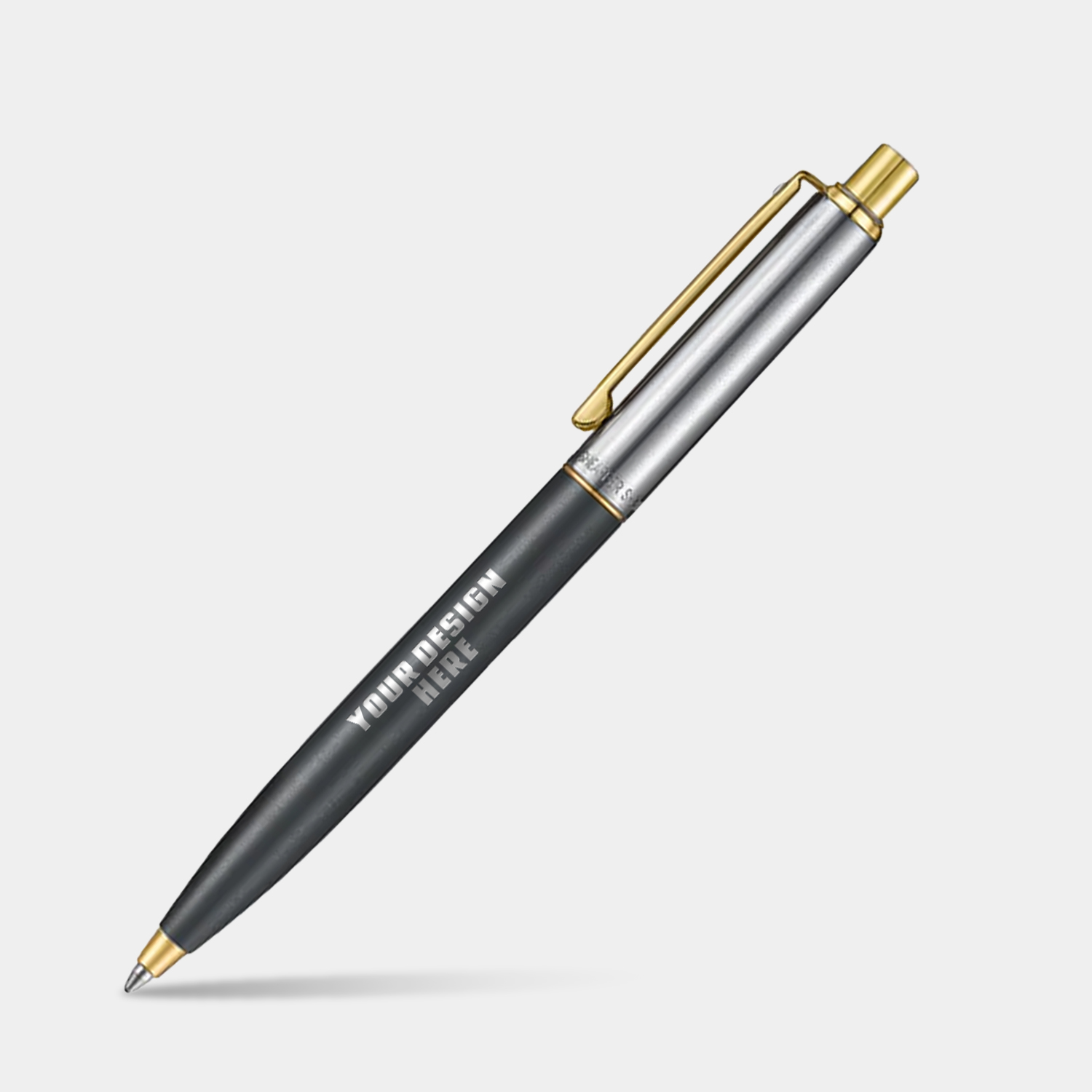 SHEAFFER® Sentinel Metal 334 Matte Black Gold Trim Executive Ballpoint Pen w/ Gift Box