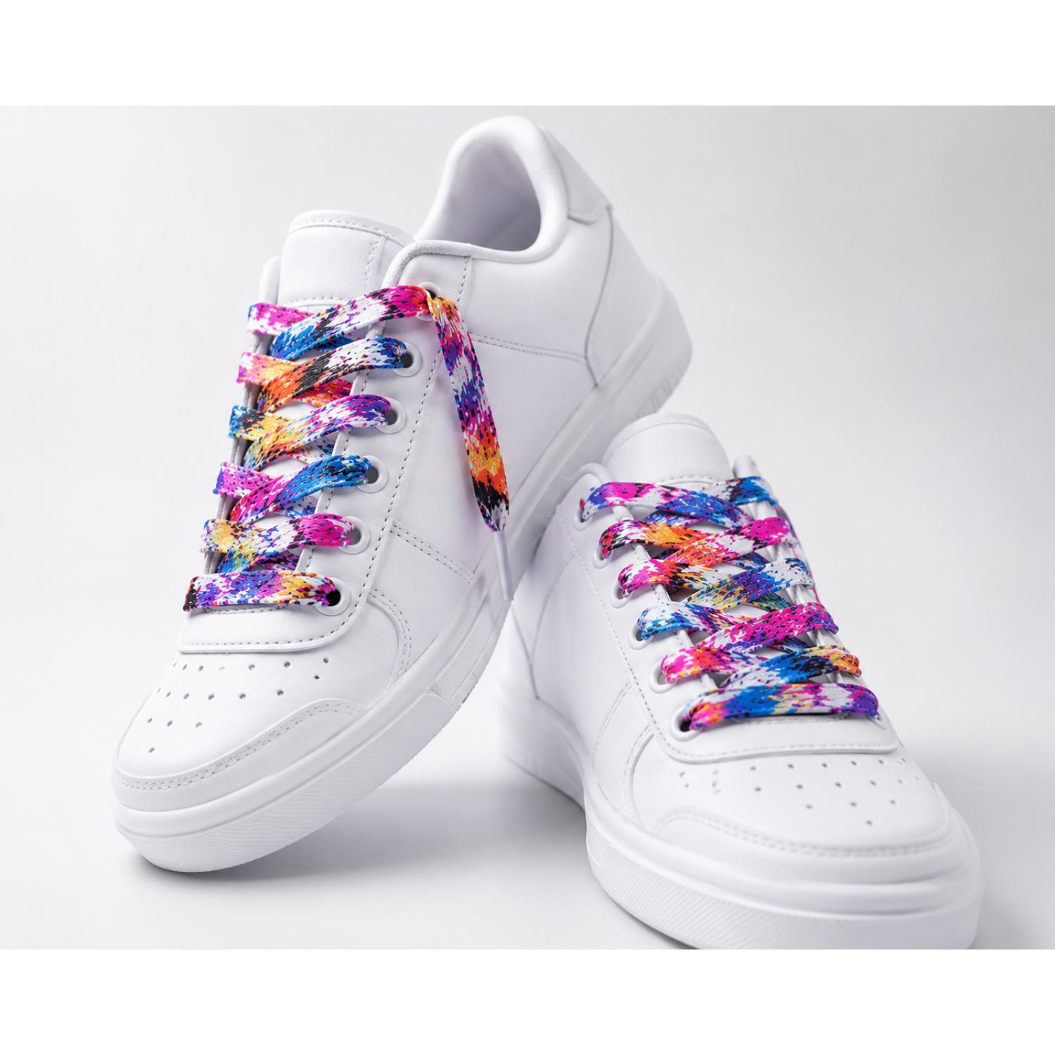 45" Premium Sublimation Tubular Shoelaces