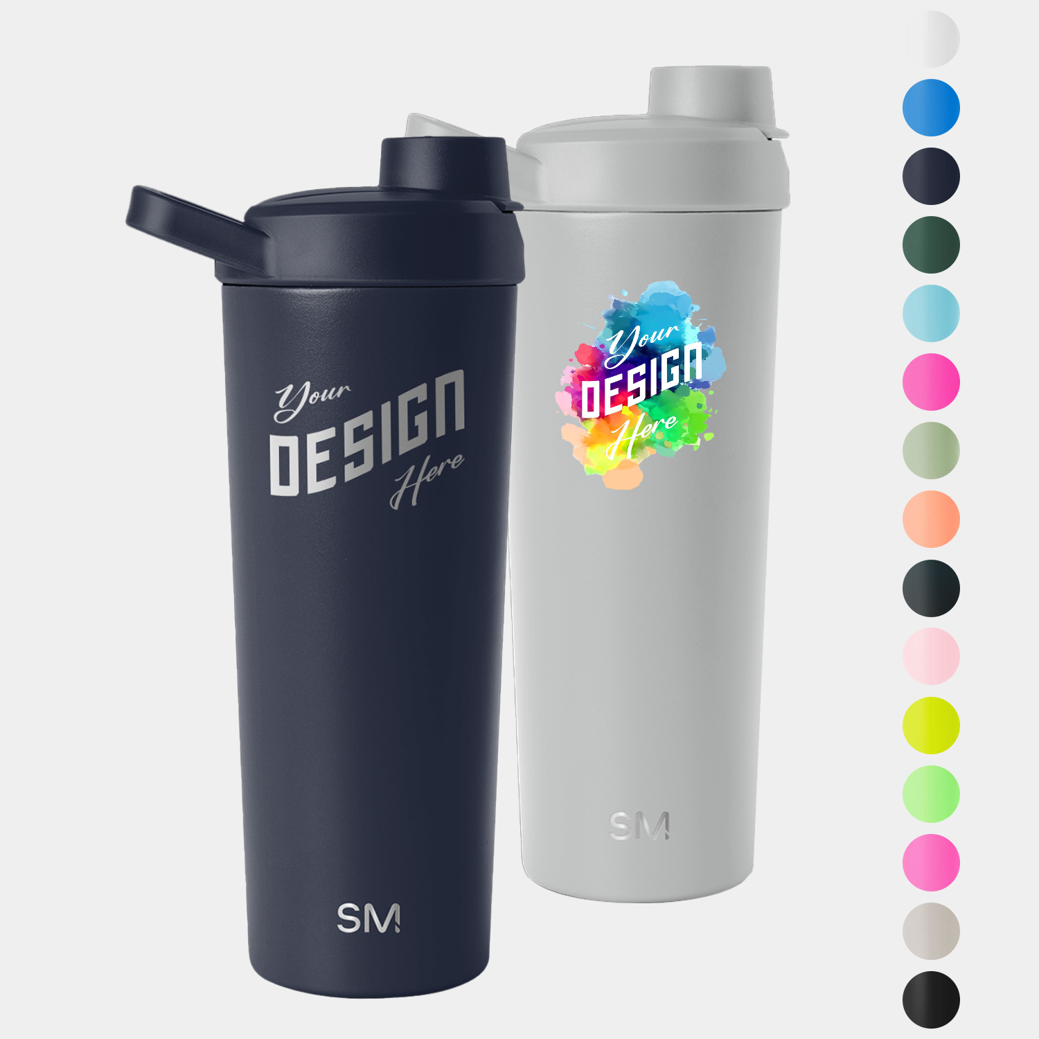 24 oz Simple Modern® Stainless Steel Double-Walled Insulated Rally Protein Shaker Bottle