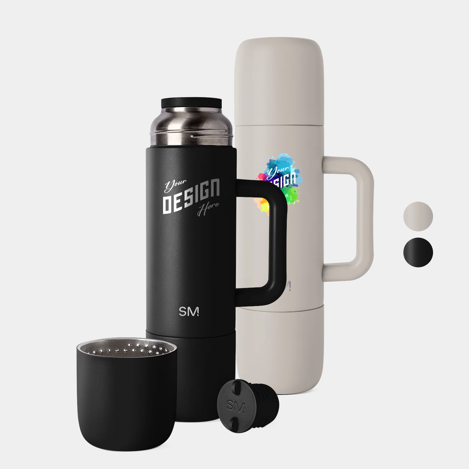 36 oz Simple Modern® Double-Walled Insulated Roam Coffee Bottle with Two Cups