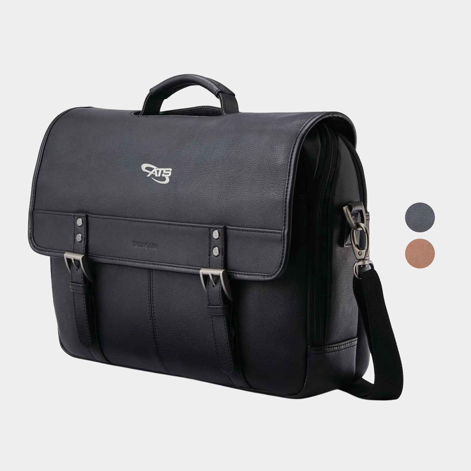 Samsonite® Classic Leather Flapover Bag