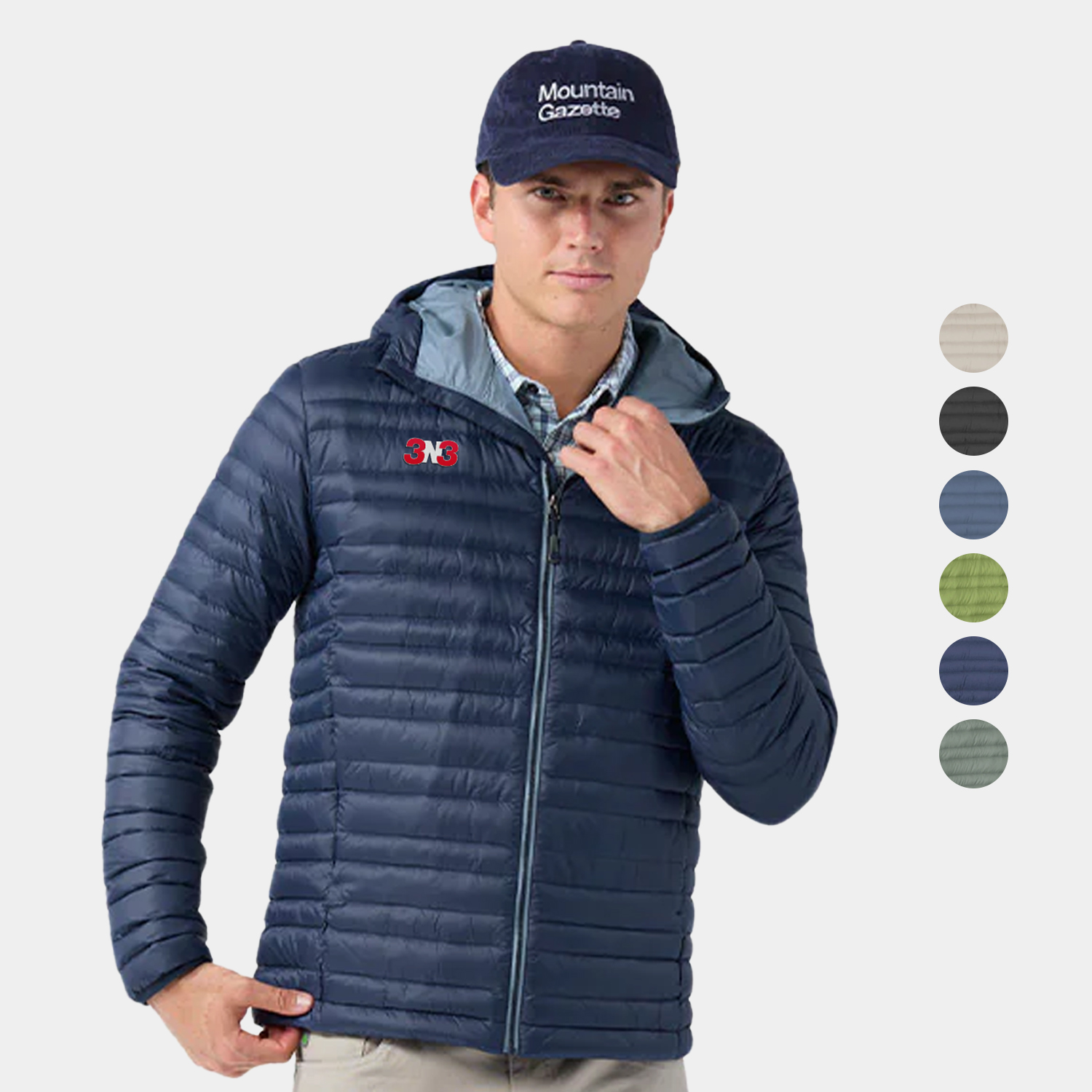 STIO® Recycled Men's Pinion Down Windproof Hooded Mountain Jacket
