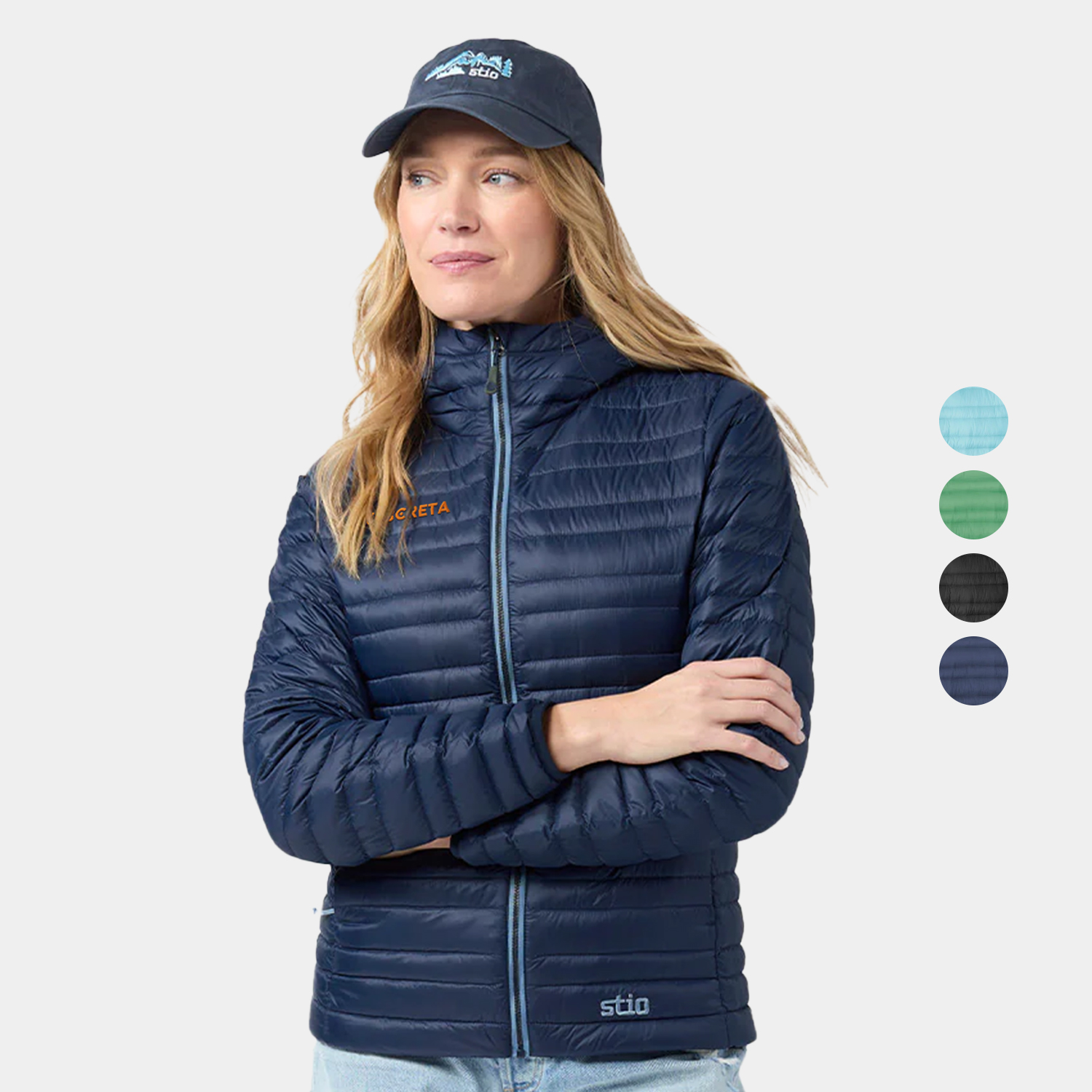 STIO® Recycled Women's Ultralight Pinion Down Windproof Hooded Jacket