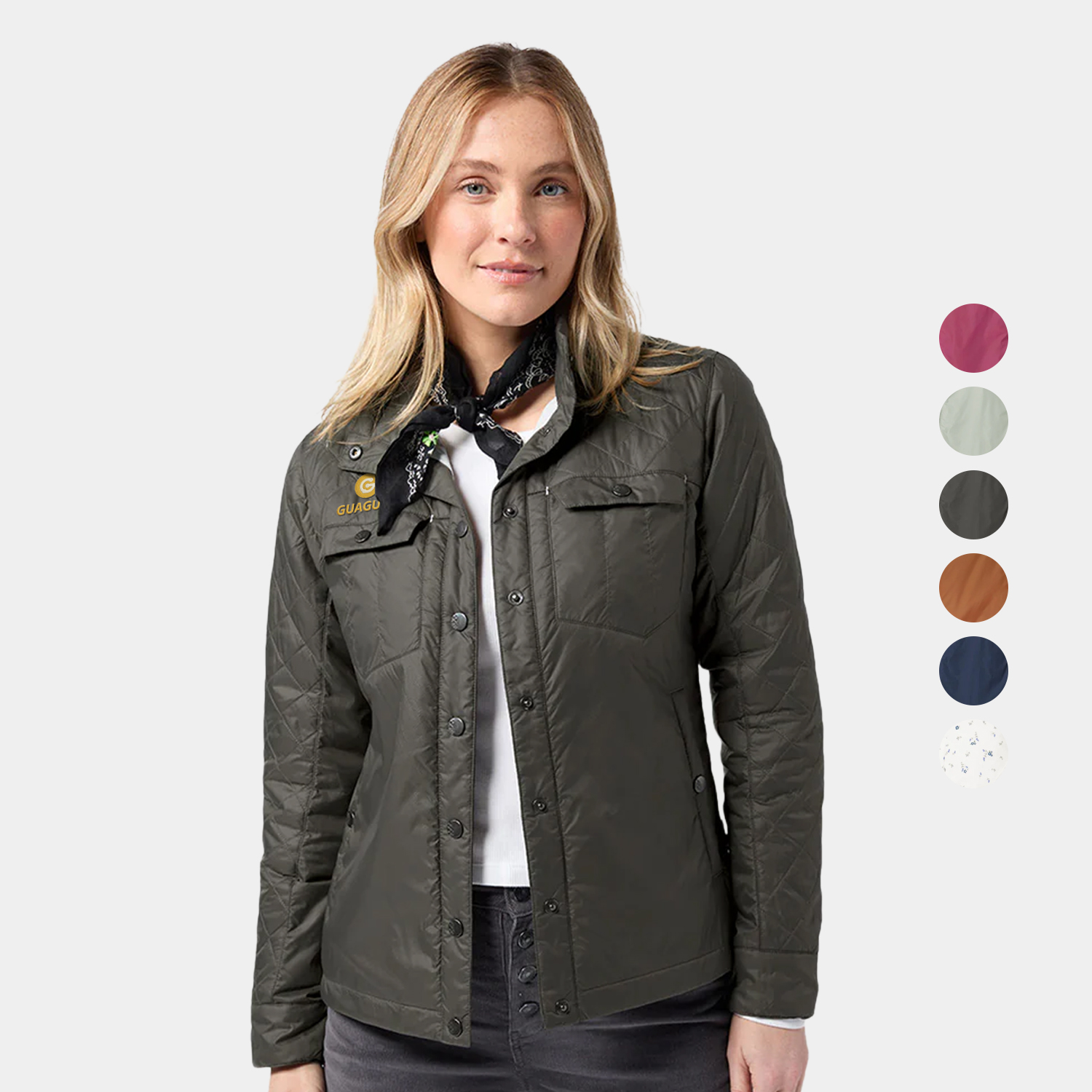 STIO® Recycled Women's Skycrest Insulated Snap Shirt Jacket