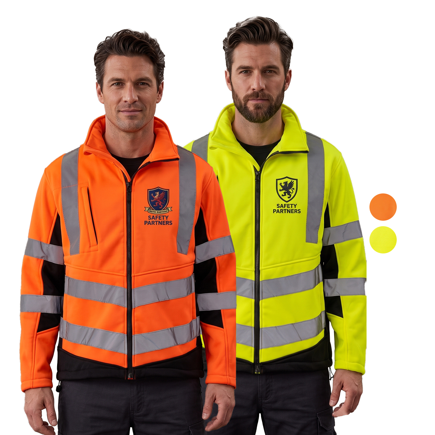 Class 3 Two Tone Reflective Tape Safety Jacket with Pocket