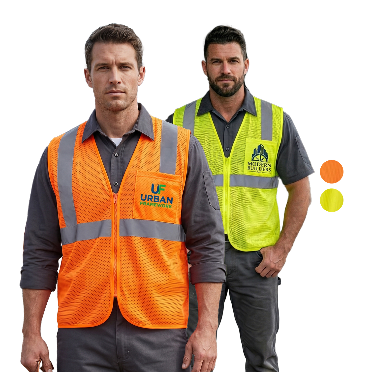 3.8 Oz. Polyester Class 2 Reflective Tape Safety Vest With Pocket