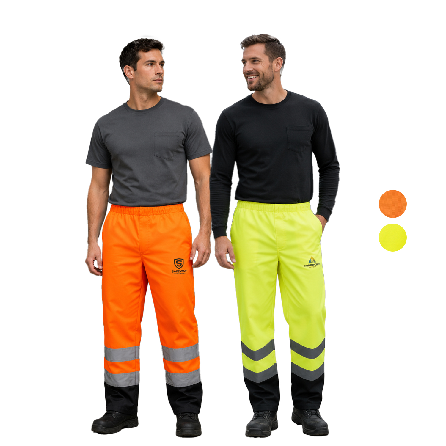 Class E Reflective Tape Color Block Over Trousers Waterproof Safety Pants