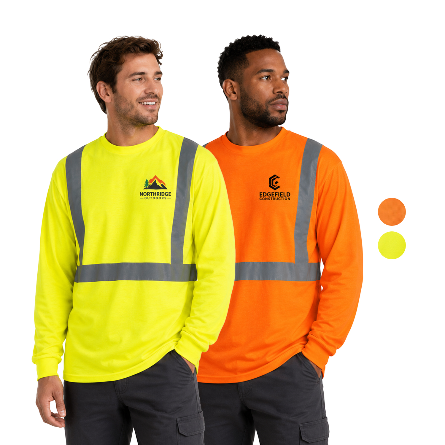 5 Oz. Poly-Cotton Class 2 Reflective Tape Safety T-Shirt