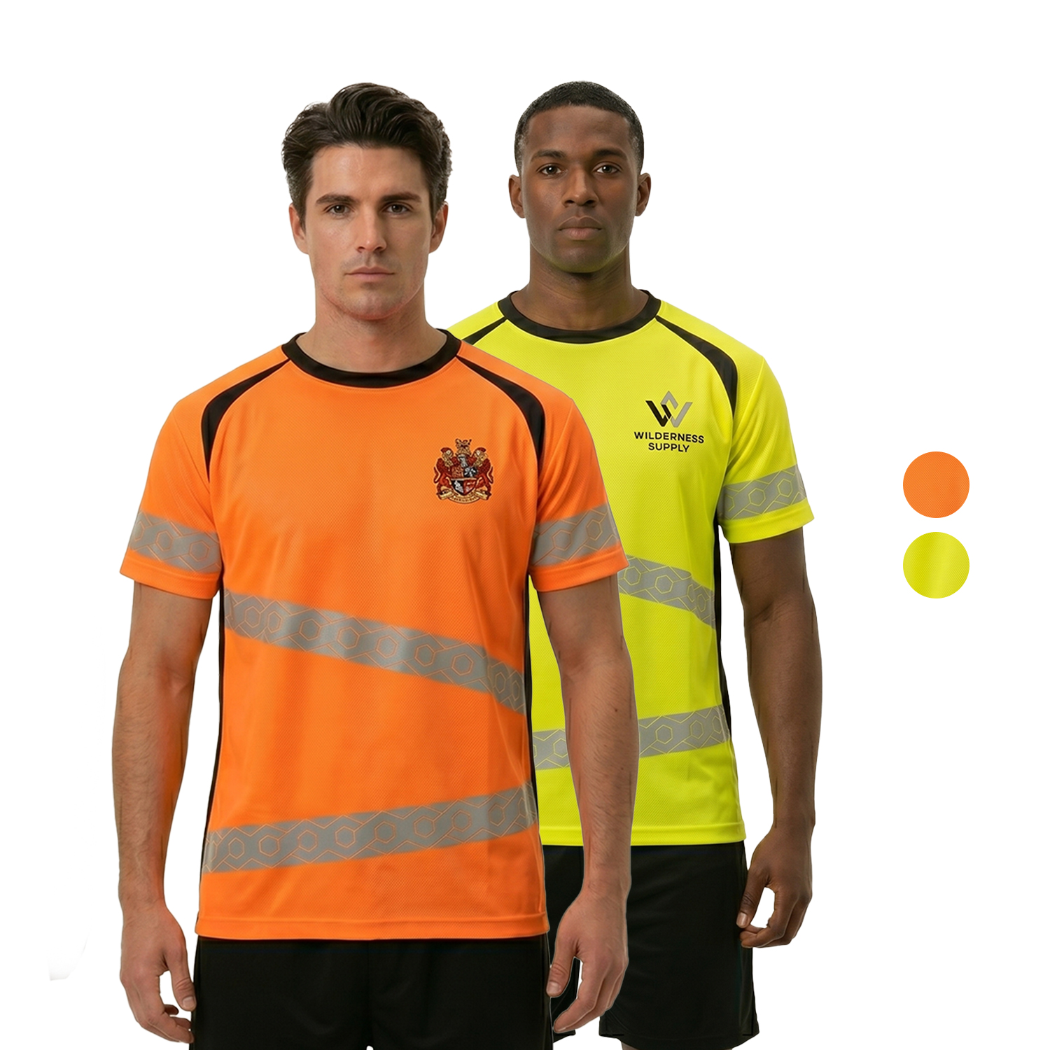 3.8 oz. Polyester Class 3 Double Band Segmented Tape Safety T-Shirt